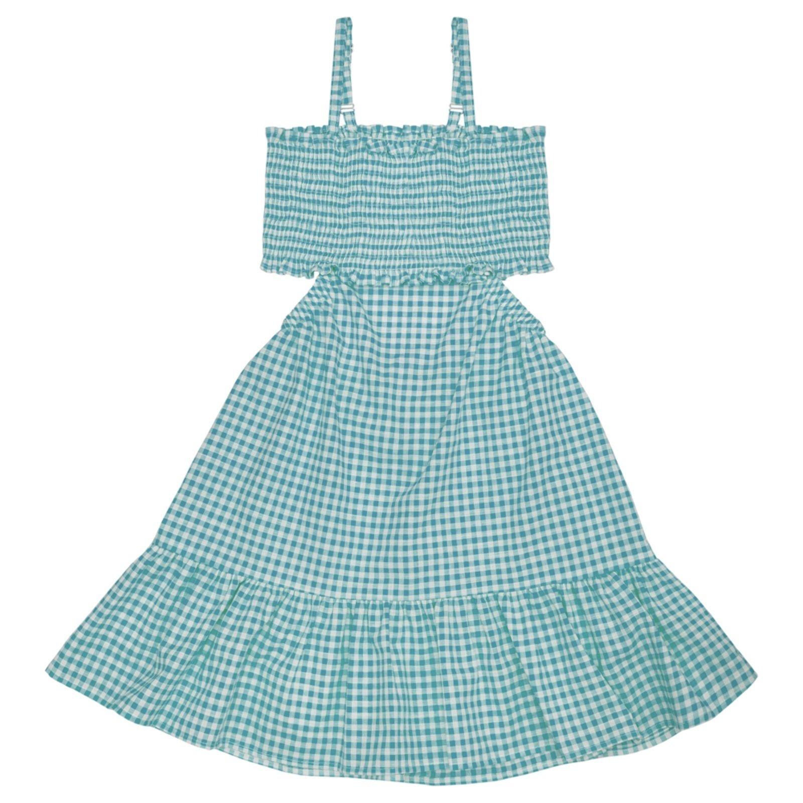 Infantil – Vestido Juvenil Look Jeans Elastéx Verde