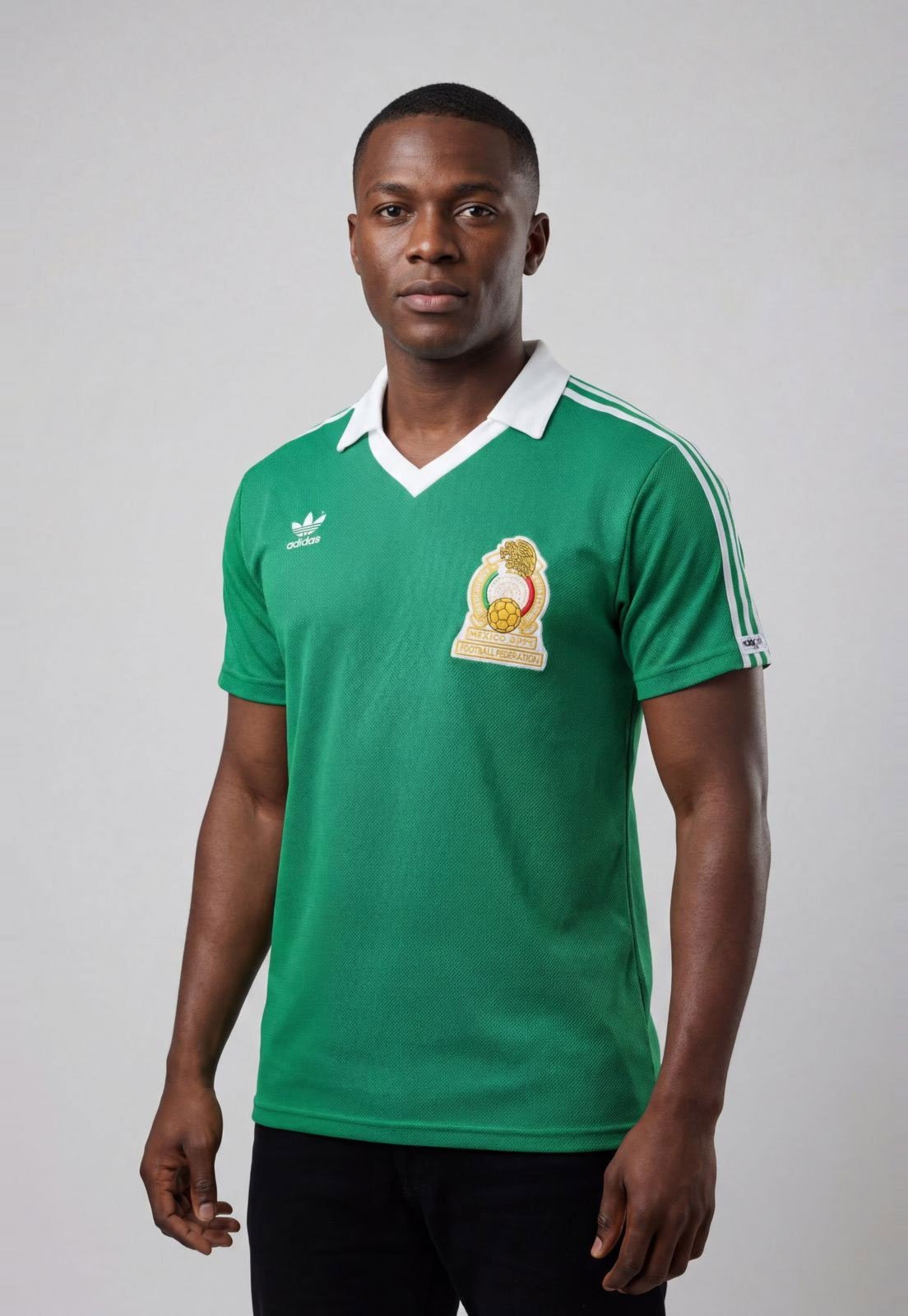 Camiseta Masculina Adidas Performance México 1986 Verde