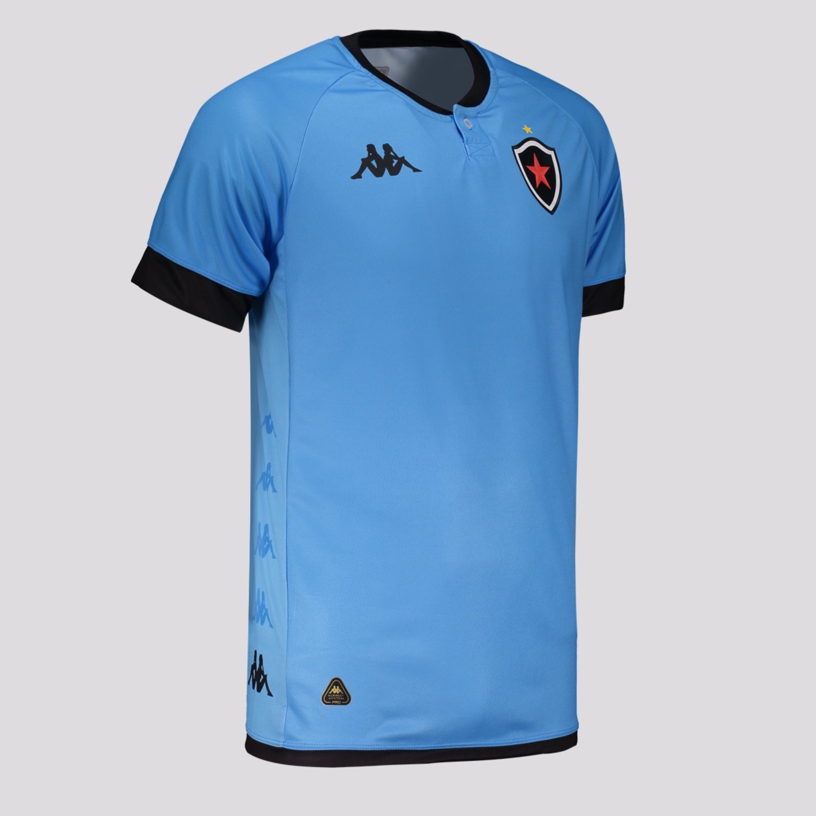 Vista 3 Camisa Kappa Botafogo PB II 2025 Goleiro azul Kappa azul