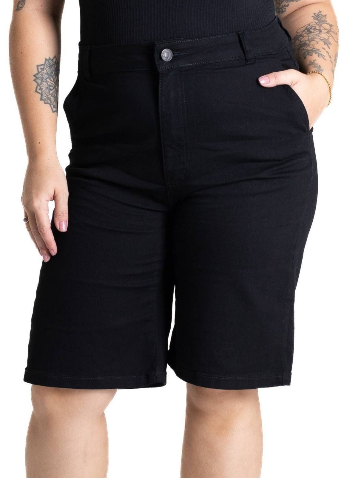 Bermuda Sarja Sawary Plus Size – 280749 – Preto – Sawary