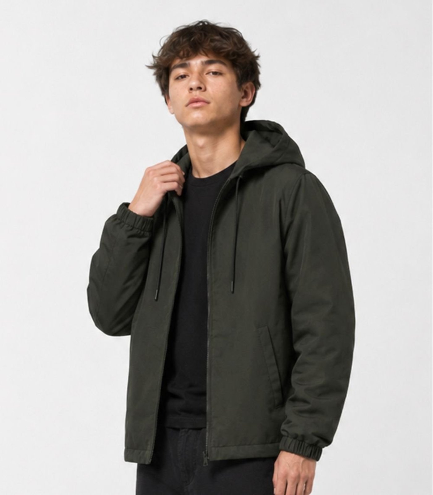 Infantil - Jaqueta Juvenil Masculina Com Capuz Sea Surf Verde