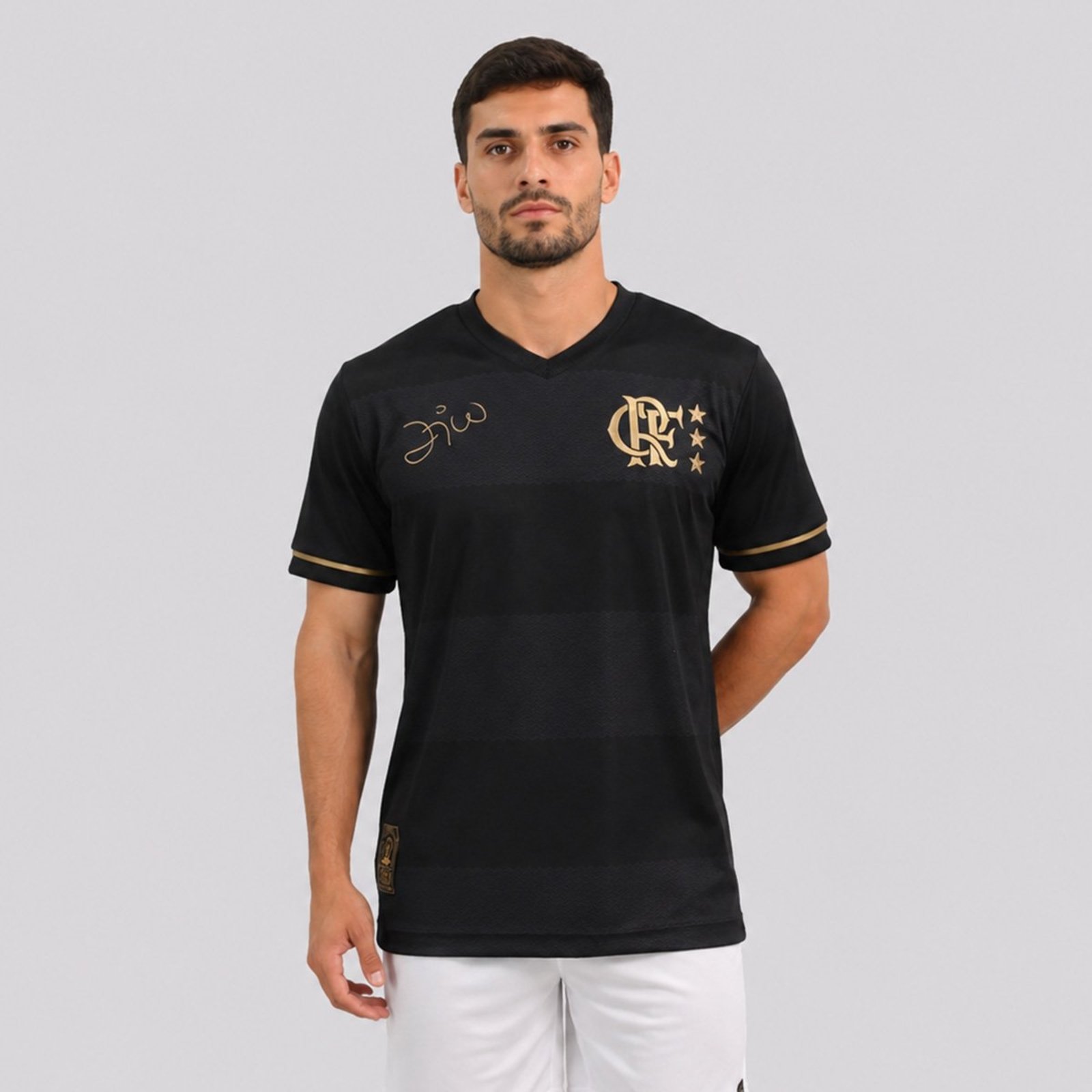 Camisa Flamengo Volta Zico Preta