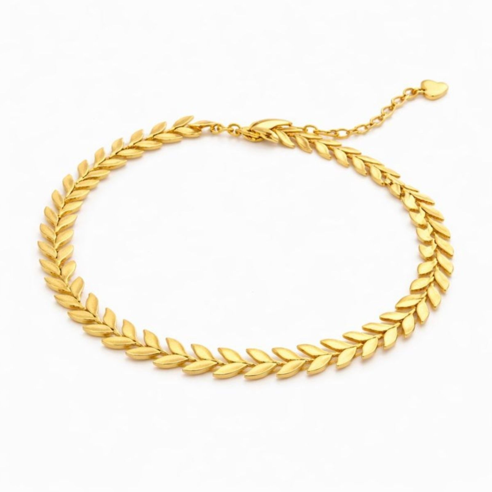 Vista 2 Pulseira Vih Triny Banhada a Ouro Espinha de Peixe dourado Vih Triny dourado