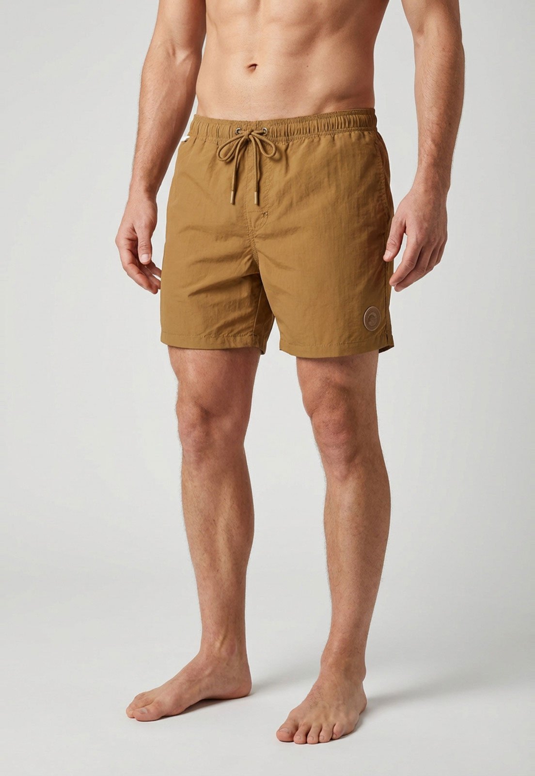 Vista 2 Shorts Masculino Colcci Cós Elástico caramelo Colcci caramelo