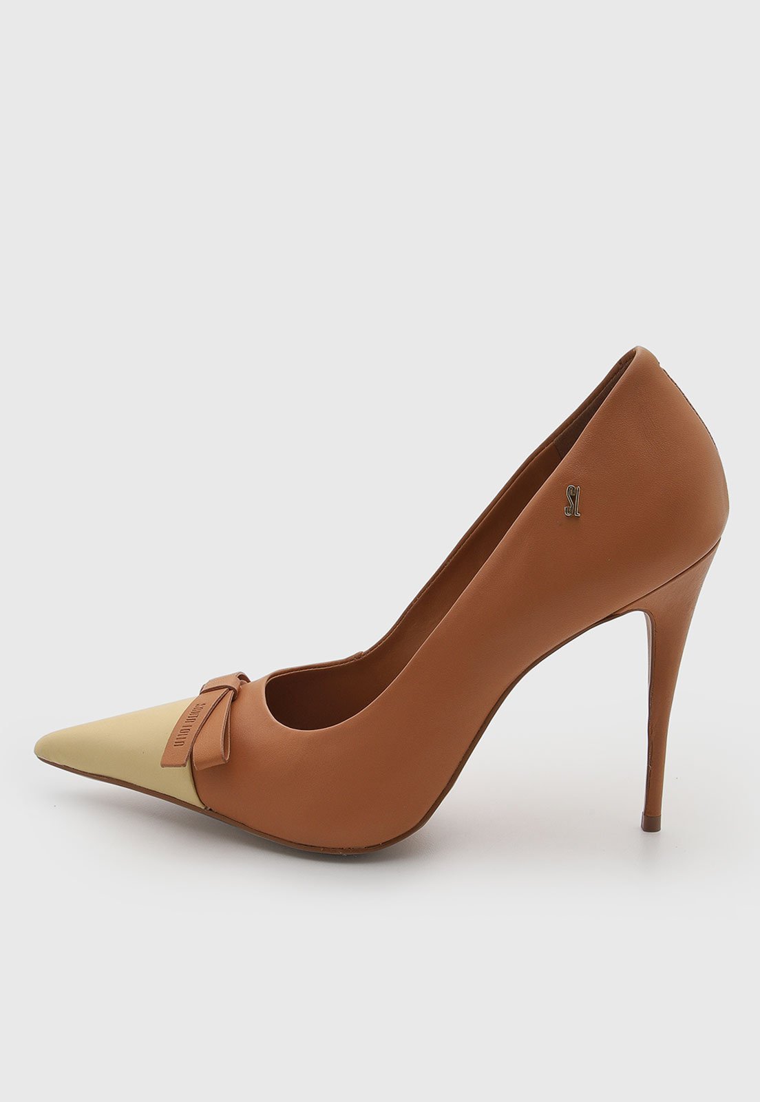 Scarpin Feminino Santa Lolla Couro Caramelo