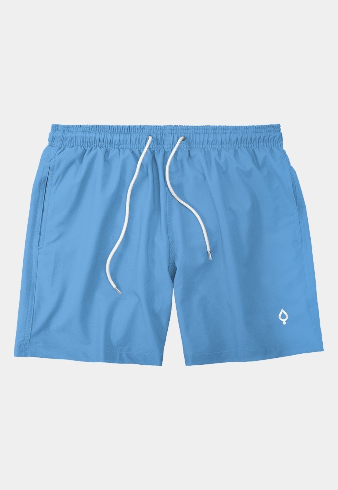 Short Resina Bermuda Praia Tactel Liso Masculino Mauricinho Azul