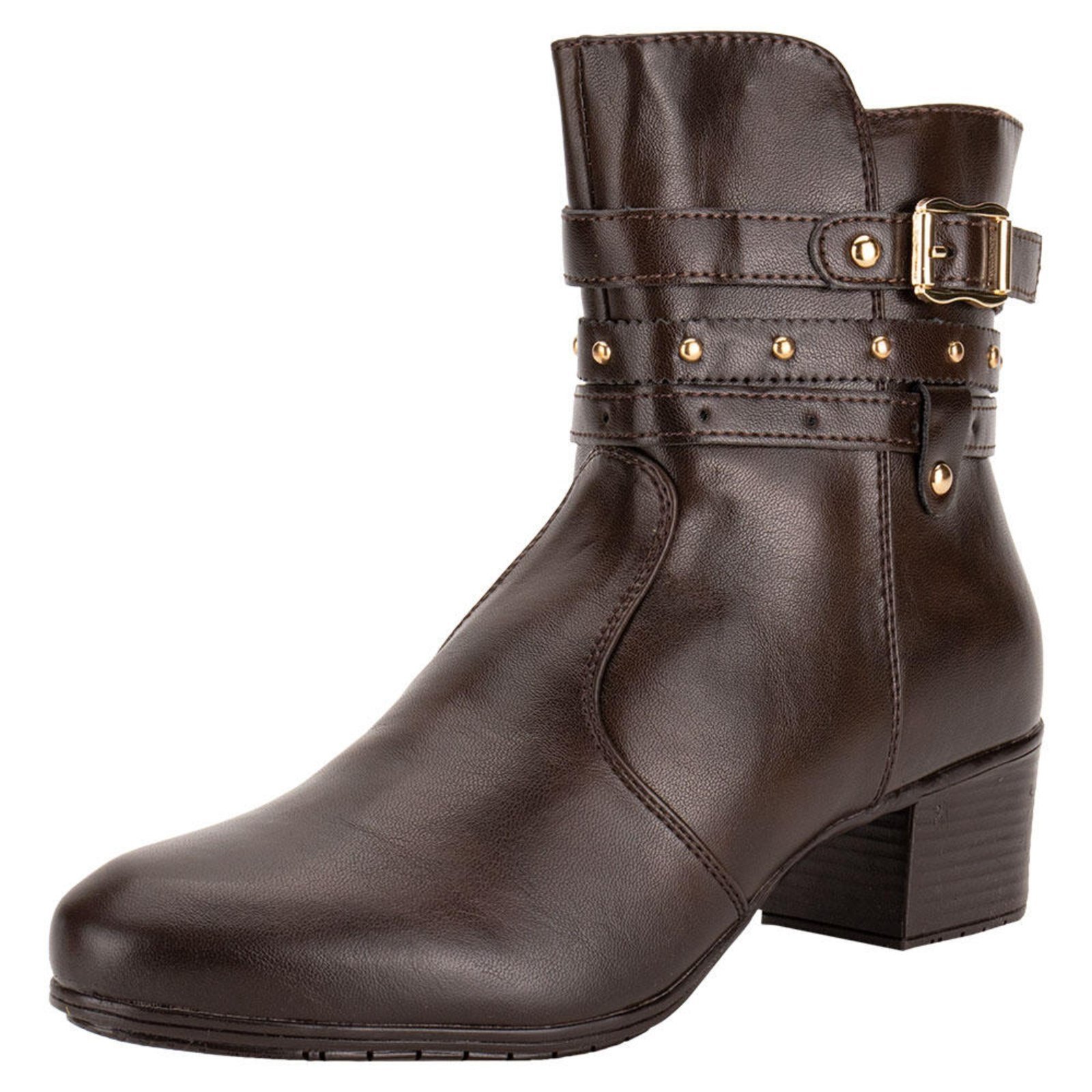 Bota Feminina Cano Baixo Mooncity 72301 0742301 Café