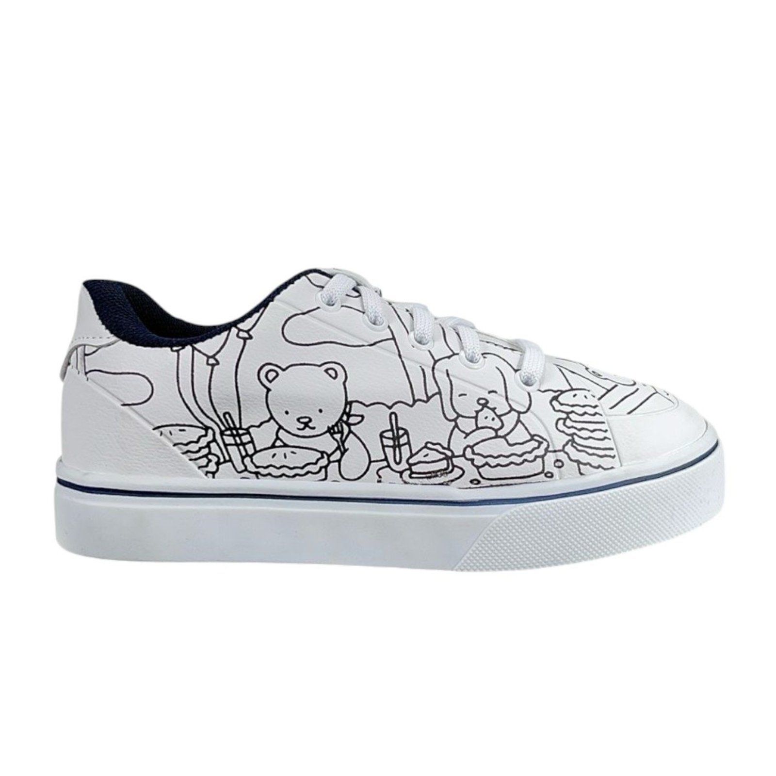 Tenis Box200 Dia a dia RVGOODS Branco/Azul