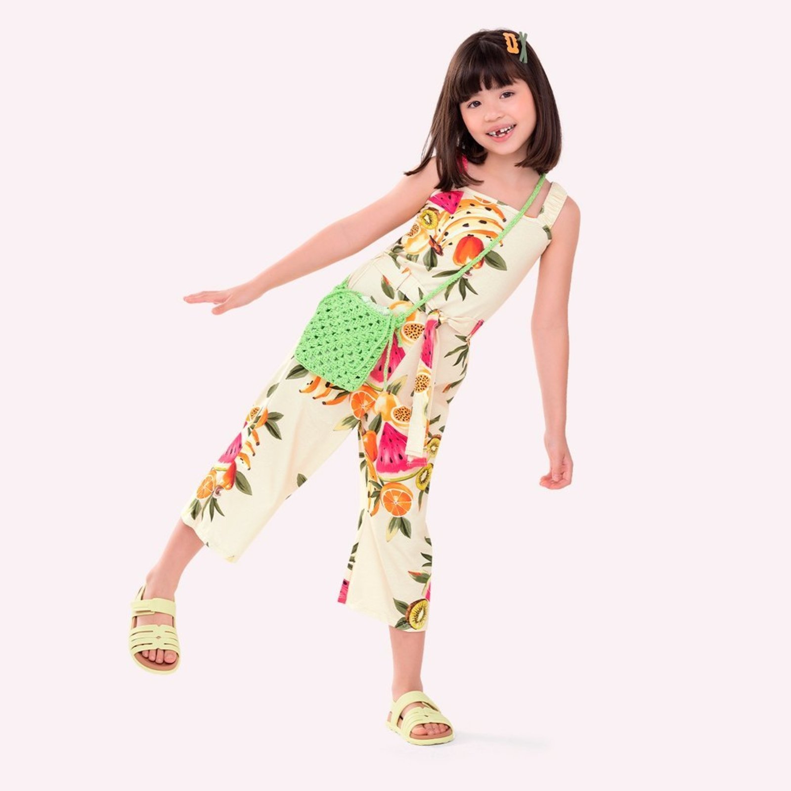 Infantil - Macacão Menina Frutas Nanai