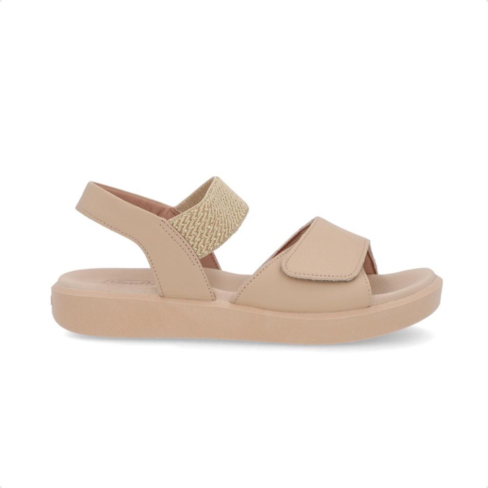 Sandália Usaflex Plataforma Feminina Nude