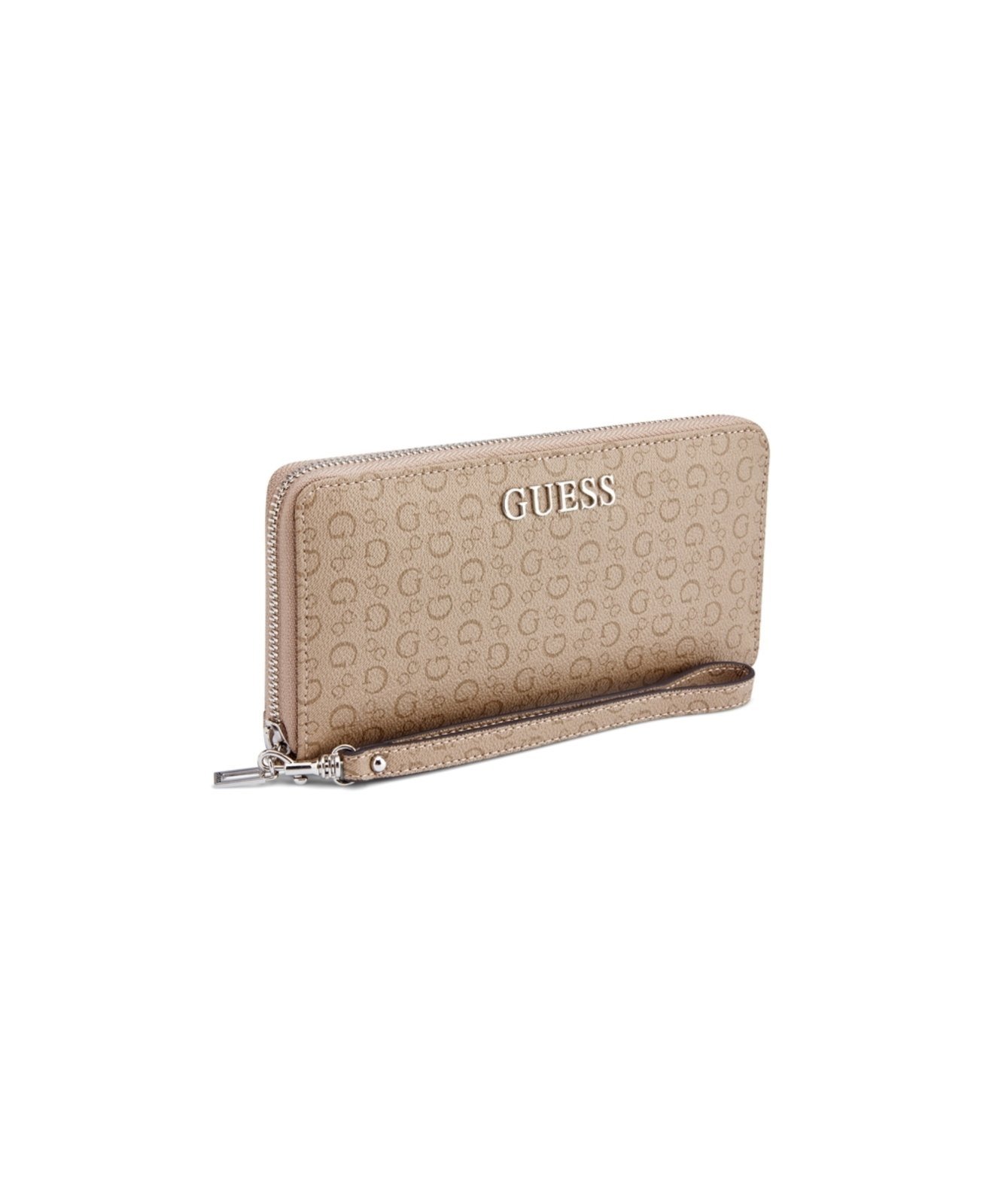 Vista 3 Carteira Guess Abbas Slg Large Zip Around Guess cinza