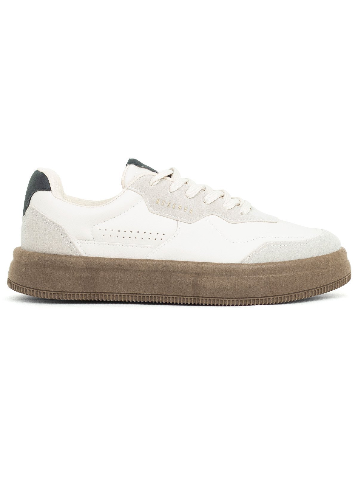 Tênis Masculino Reserva Go Casual Troy Cadarço Confortável Antiderrapante Níquel Off White