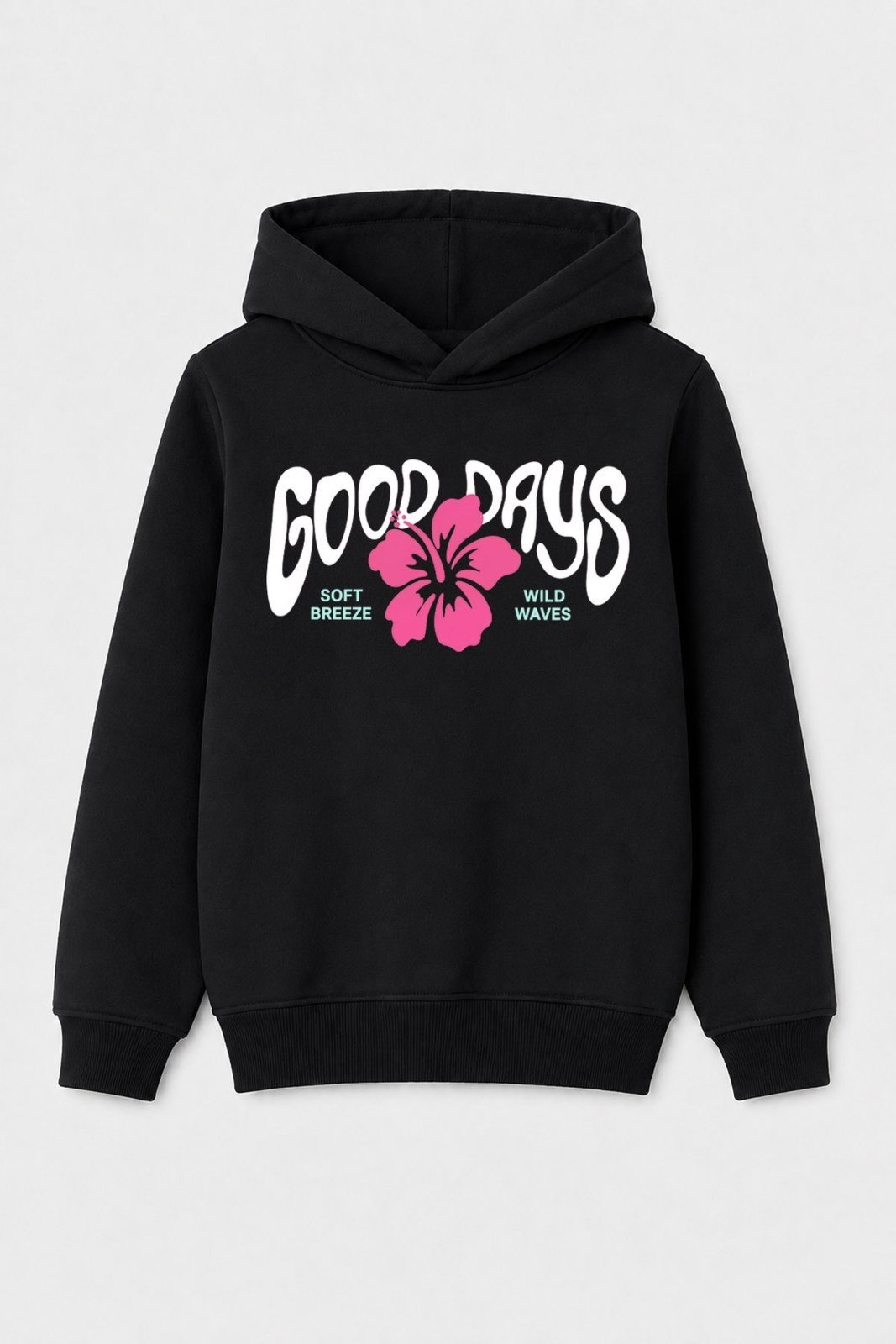 Infantil - Blusão Moletom Peluciado Good Days - Preto