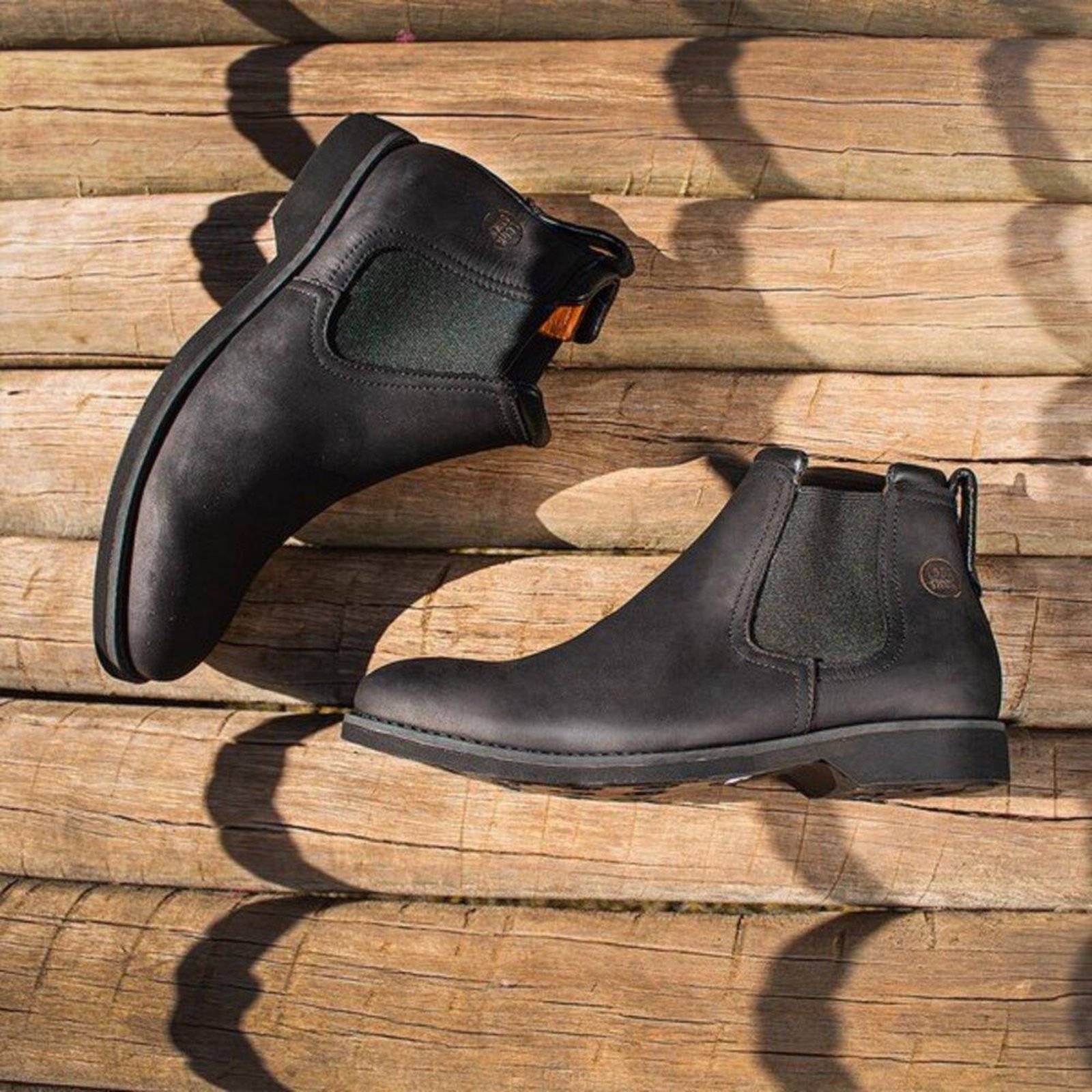 Bota Botina Coturno Masculina Chelsea Look Stock Conforto Preto