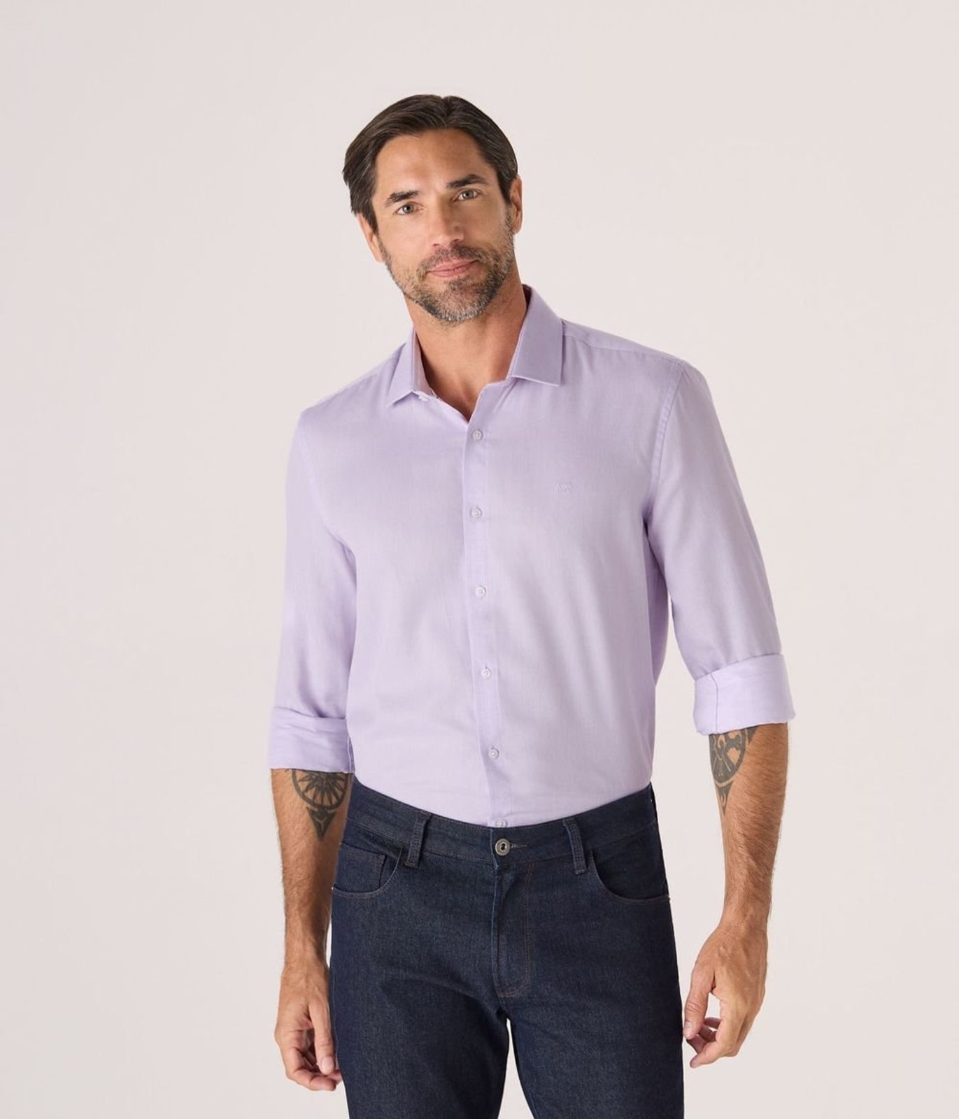 Camisa Makenji Business Masculina Lilas