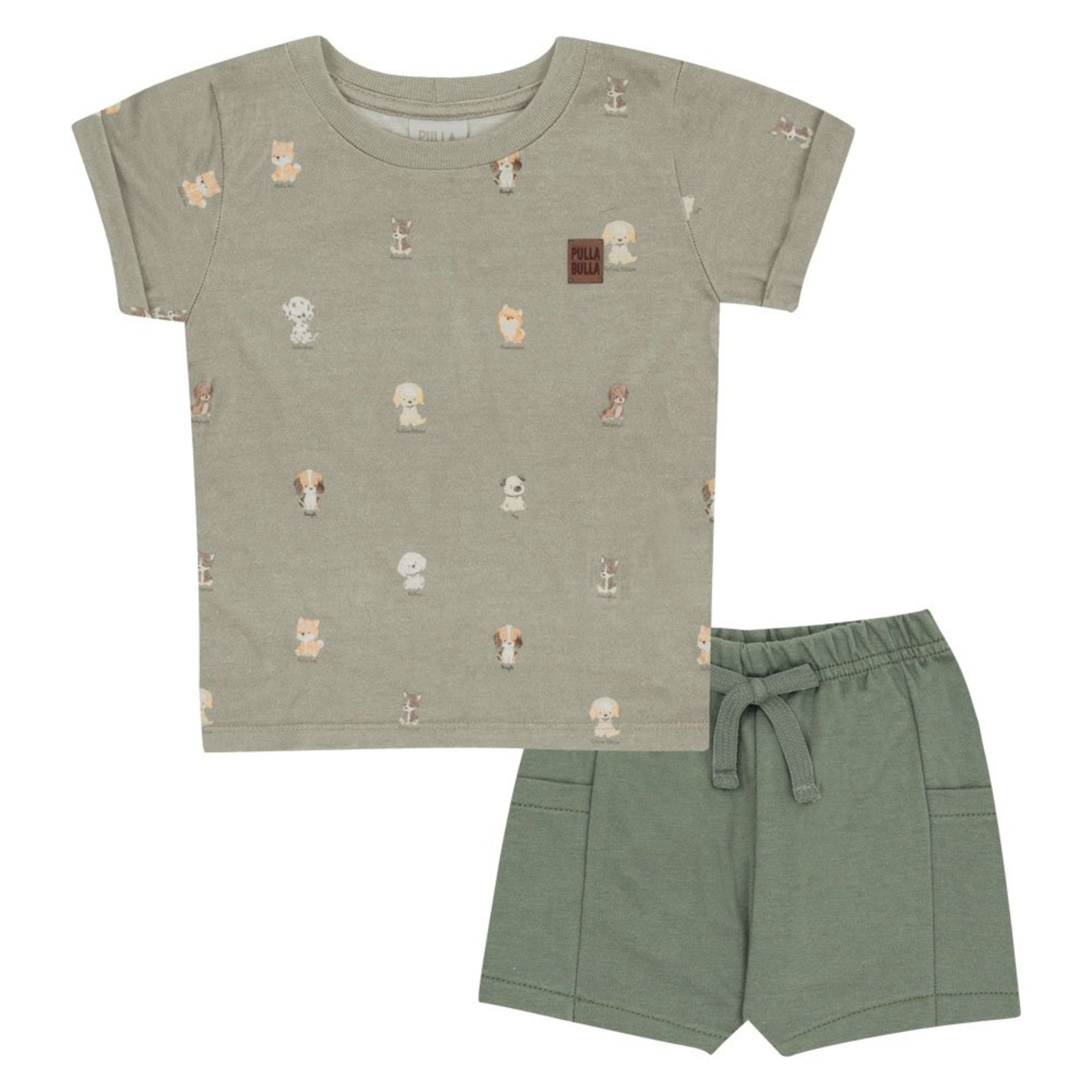 Infantil - Conjunto Verde Pulla Bulla Menino - 53268-1347