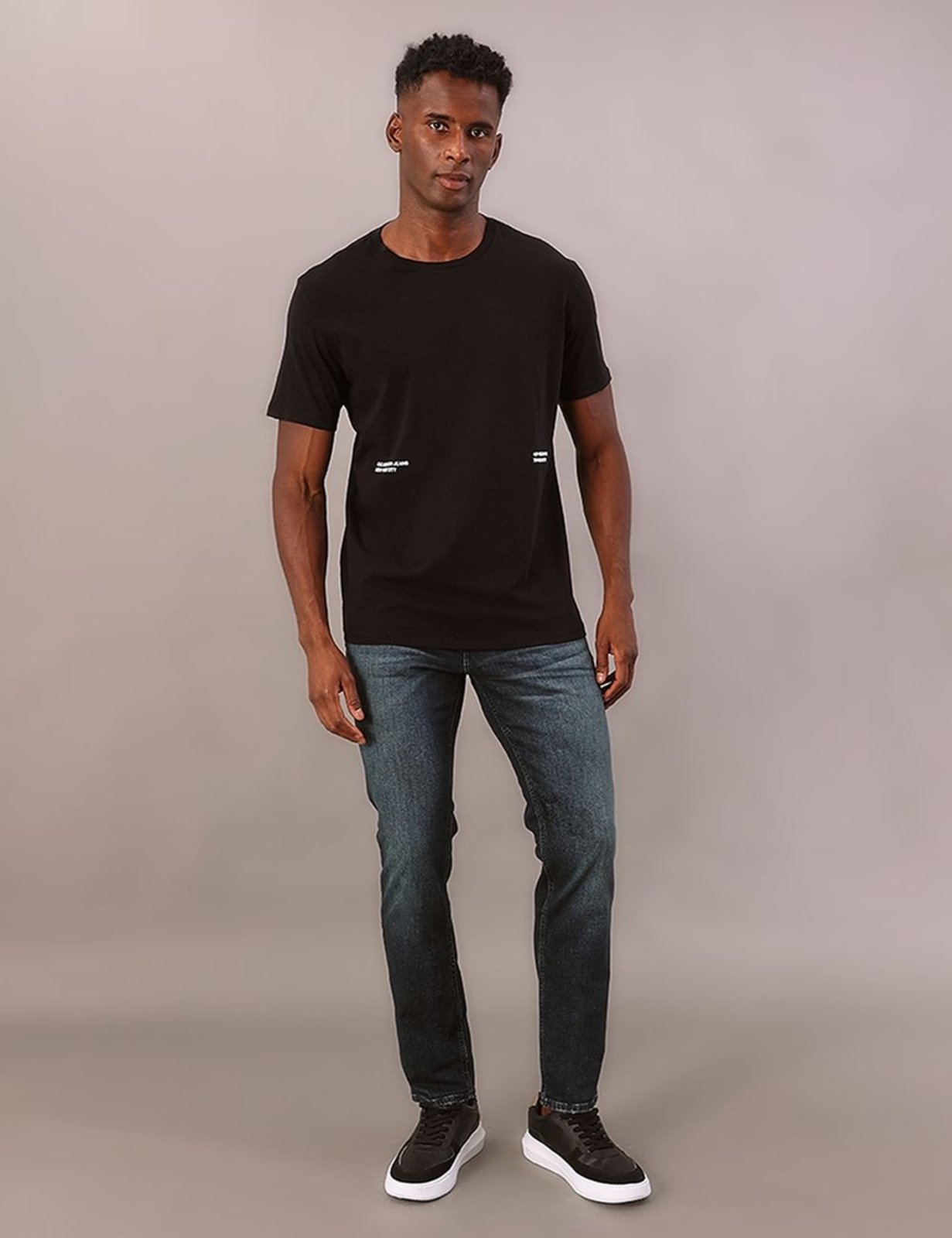 Calça Jeans Skinny Filigrana Embossed - Marinho Calvin Klein Jeans