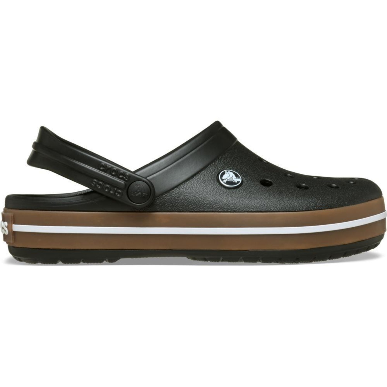 Vista 2 Infantil - Sandália Crocs Crocband Gum Clog K Black Preto preto black Crocs preto black