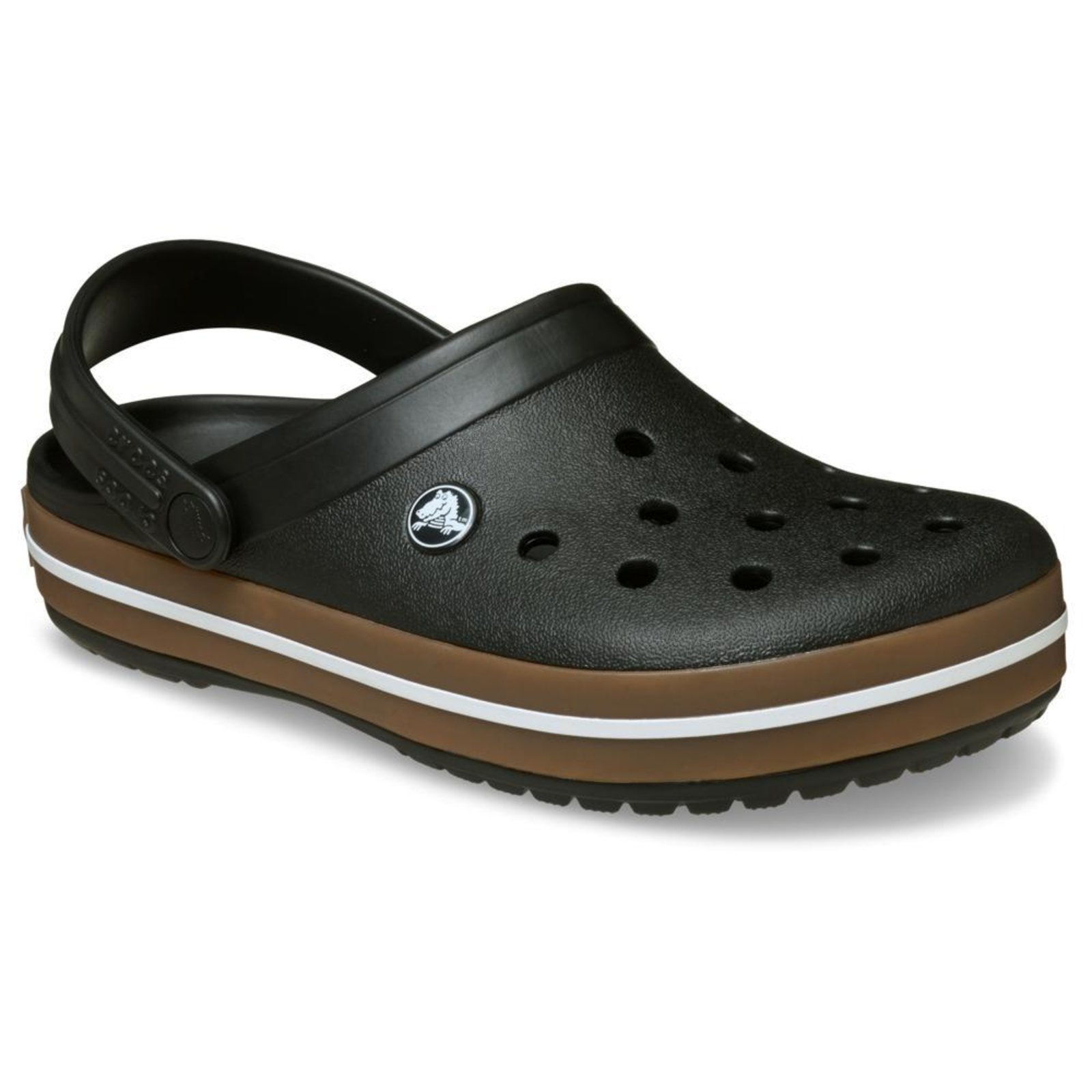Vista 3 Infantil - Sandália Crocs Crocband Gum Clog K Black Preto preto black Crocs preto black