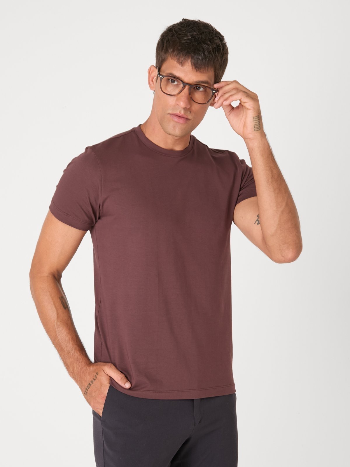 Camiseta Pima Bordô