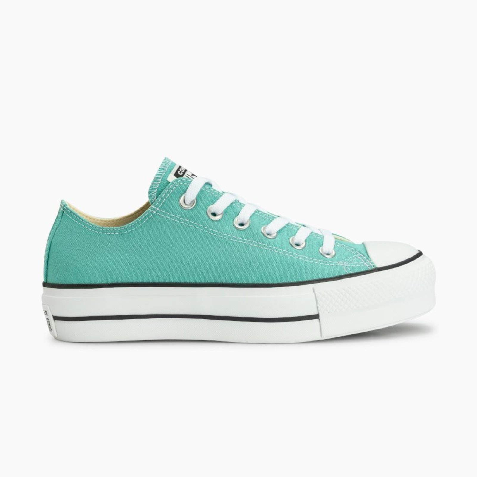 Vista 2 Chuck Taylor All Star Lift Seasonal Colors Cano Baixo Converse verde Converse verde
