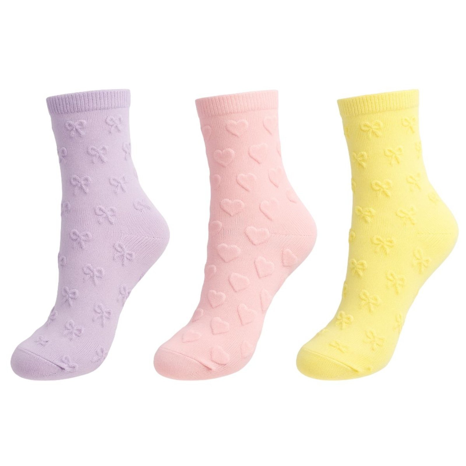 Kit Com 3 Pares de Meias Feminina Selene