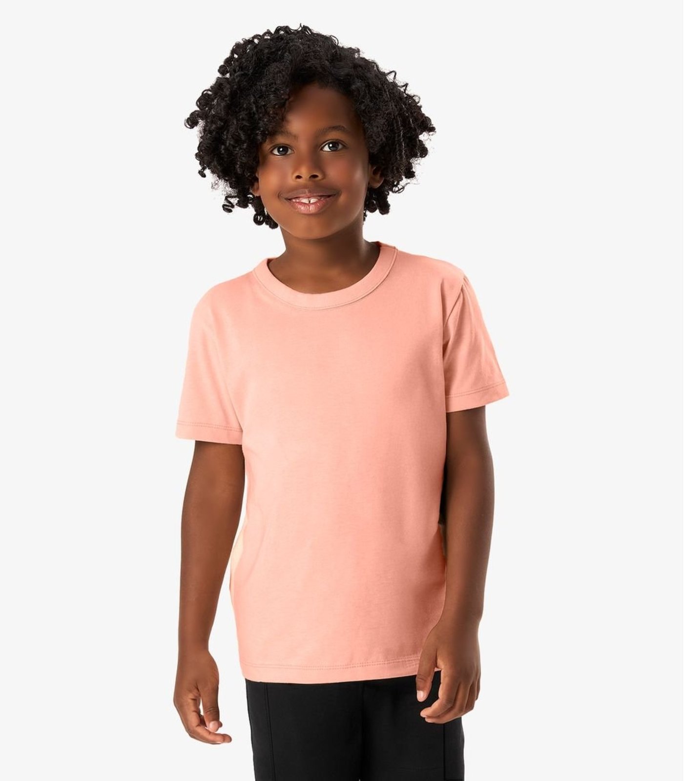 Infantil - Camiseta Masculina Básica Rovi Rosa