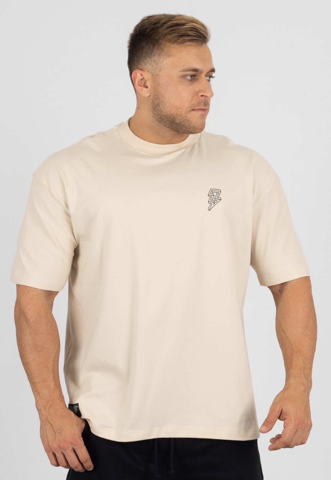 Camiseta Crown Training Oversized Poseidon Estilo Bodybuilder