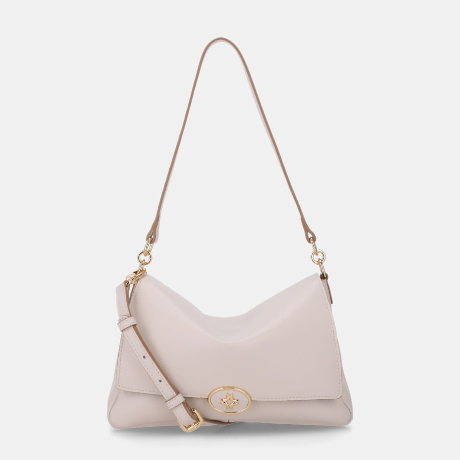 Bolsa Satchel Média Saara Panna - 2000911 Luz da Lua
