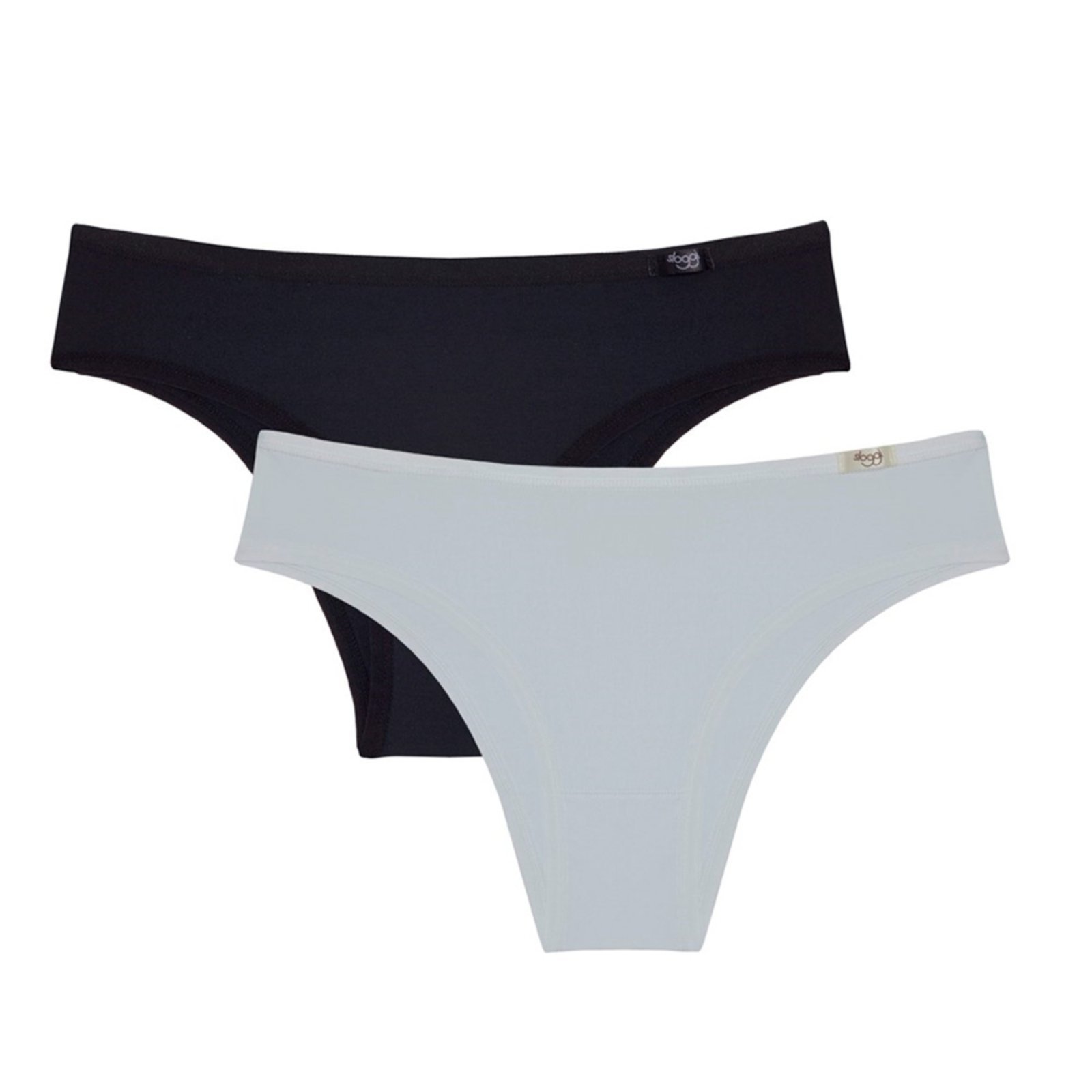 Kit com 2 Calcinhas Biquíni Mini Sloggi 24549 Branco/Preto
