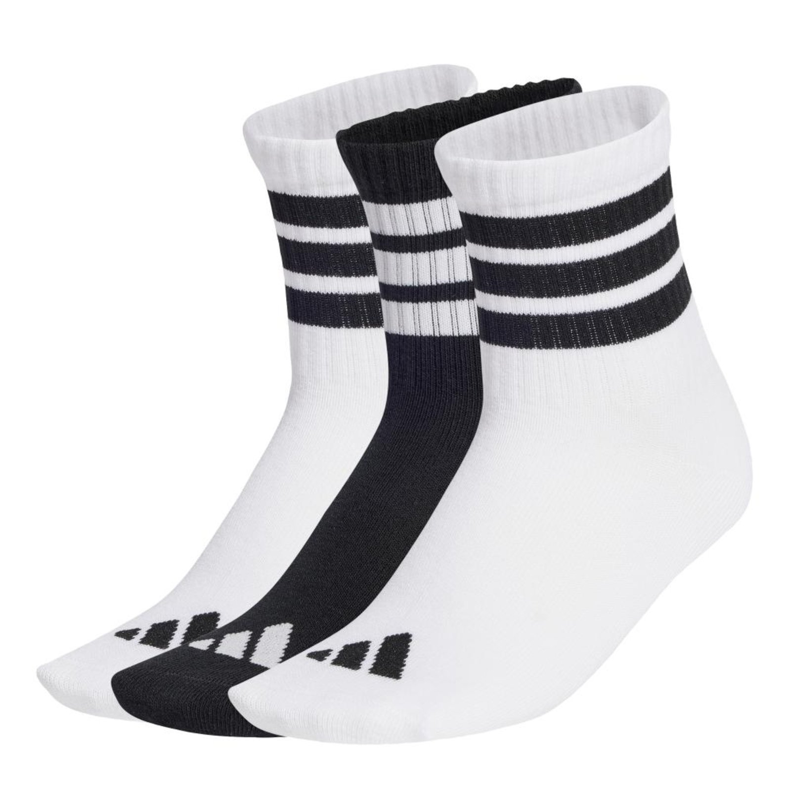 Vista 2 Meias Caneladas 3 Pares Infantis adidas Performance adidas performance branco