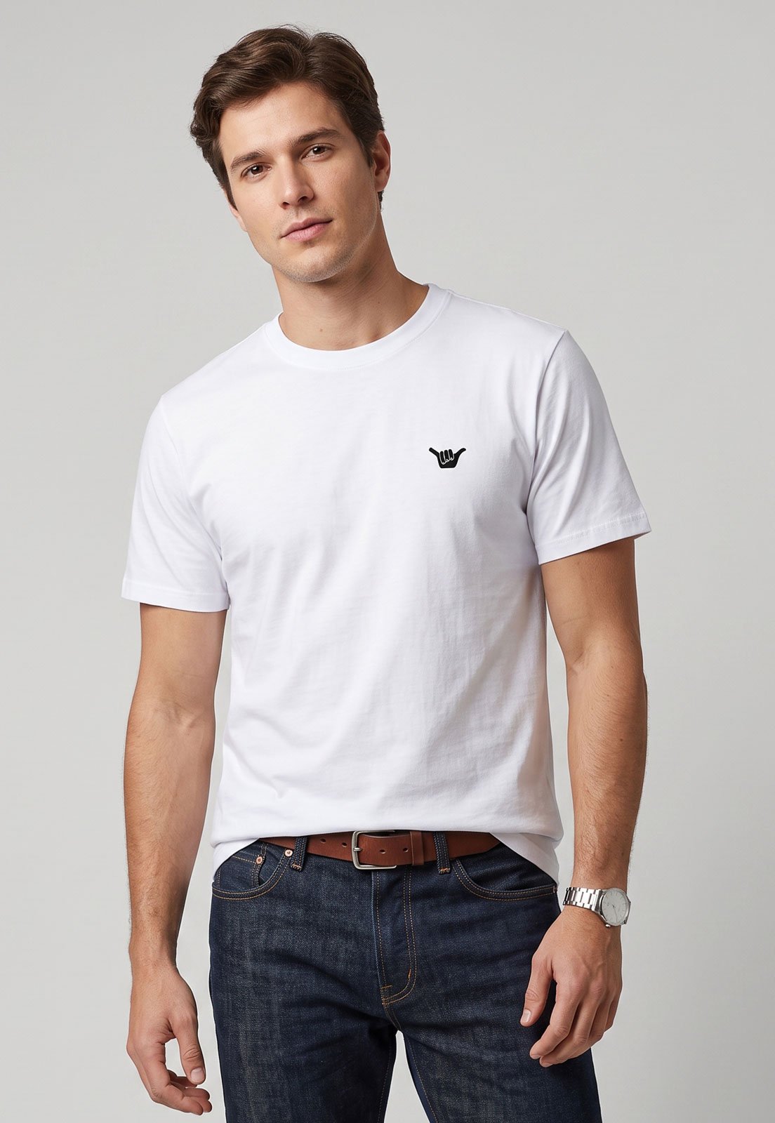 Camiseta Masculina Hang Loose Silk Apple Branca