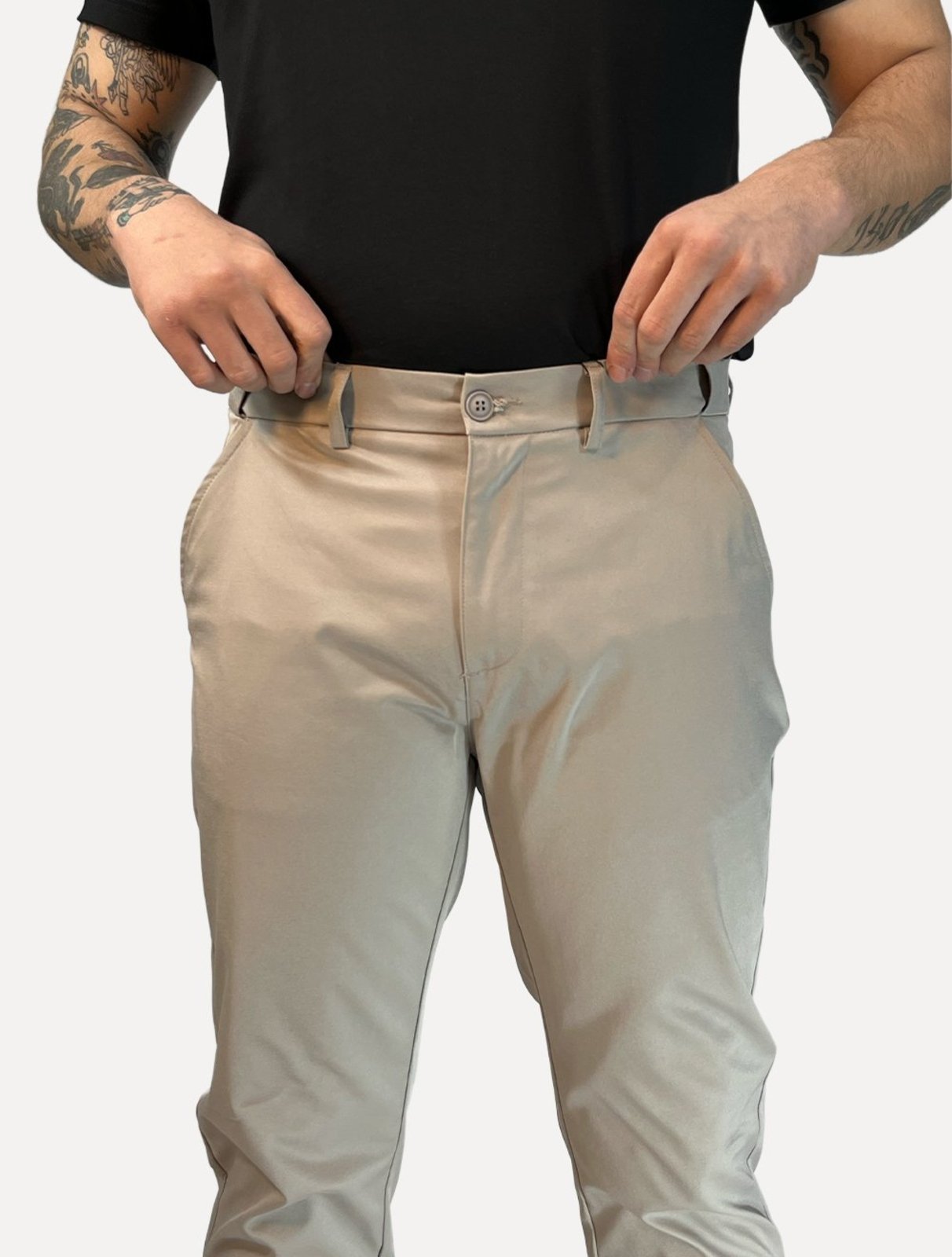 Calça Dixen Masculina Adaptive com Regulagem no Cós Caqui