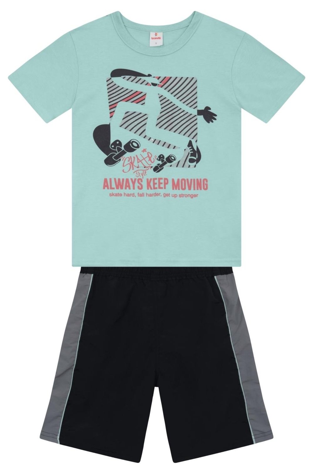 Infantil - Conjunto menino em meia malha Brandili
