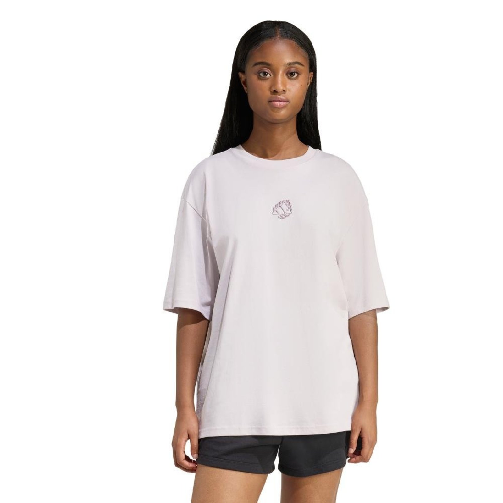 CAMISETA OVERSIZED ESTAMPA ANIMAL adidas Sportswear Roxo