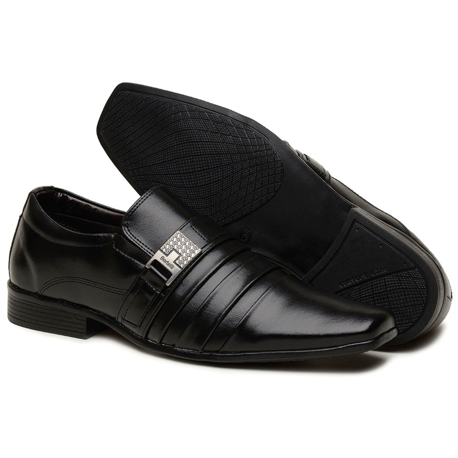 Sapato Social Casual Masculino Premium Acabamento Fino Confortável Preto