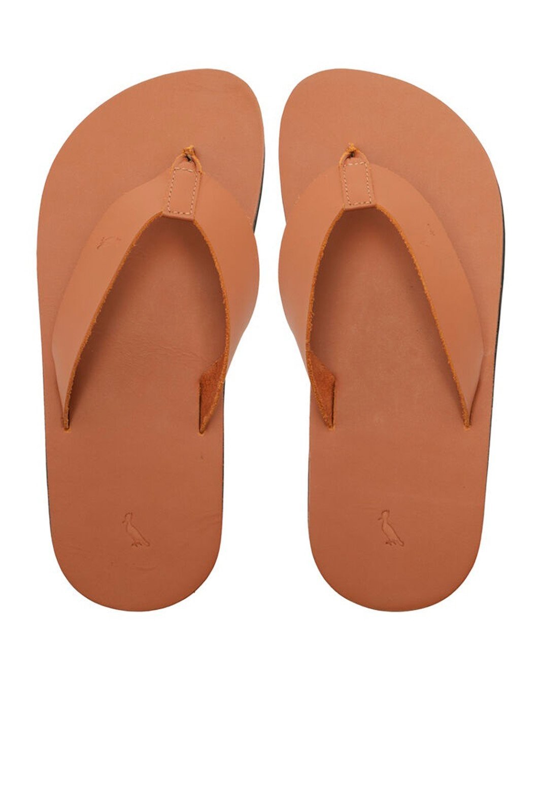 Sandália Masculina Casual Reserva Go Noronha Deck Couro Durável Confortável Marrom Caramelo Deck