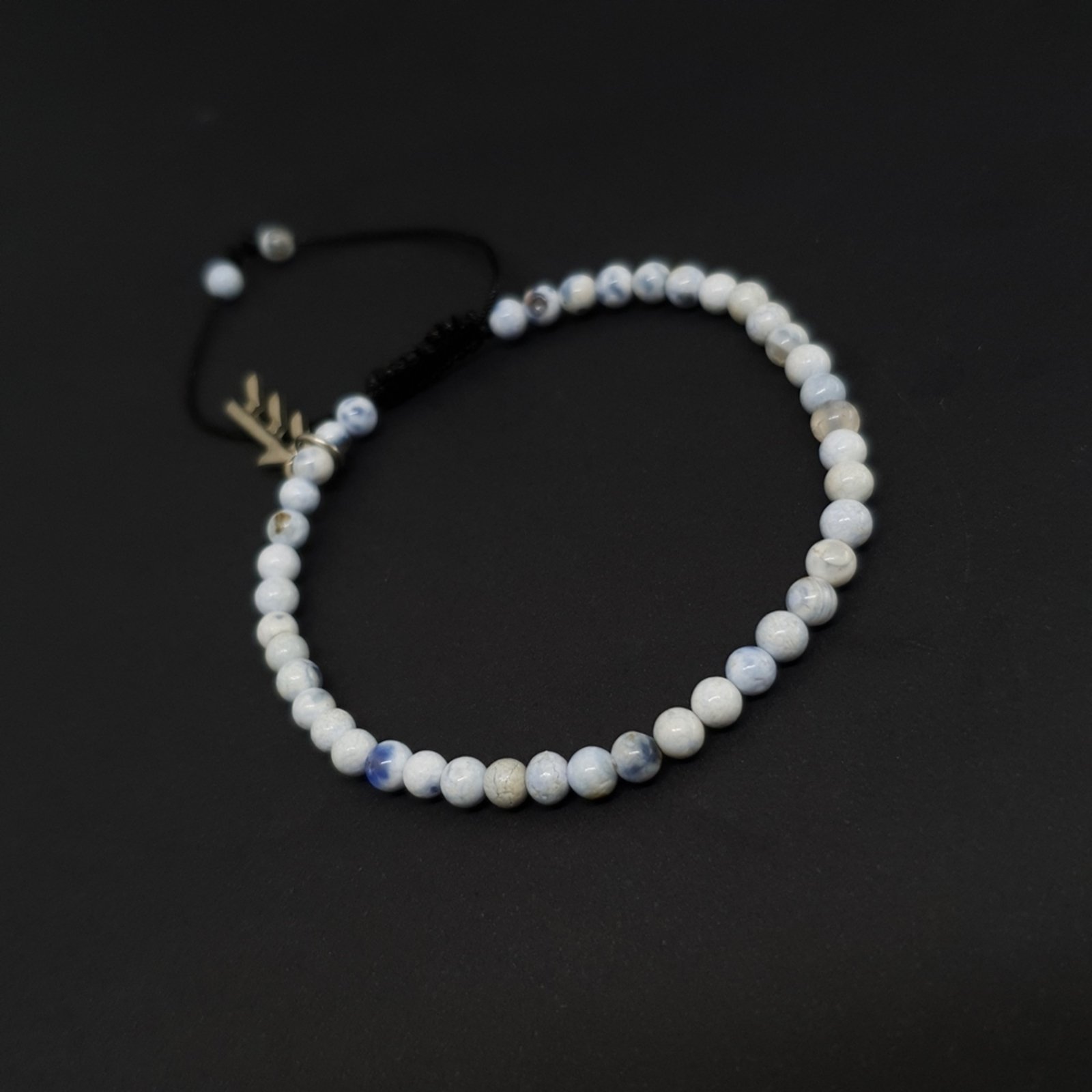 Pulseira Empóriotop de Pedras Jasper Oceano Branco