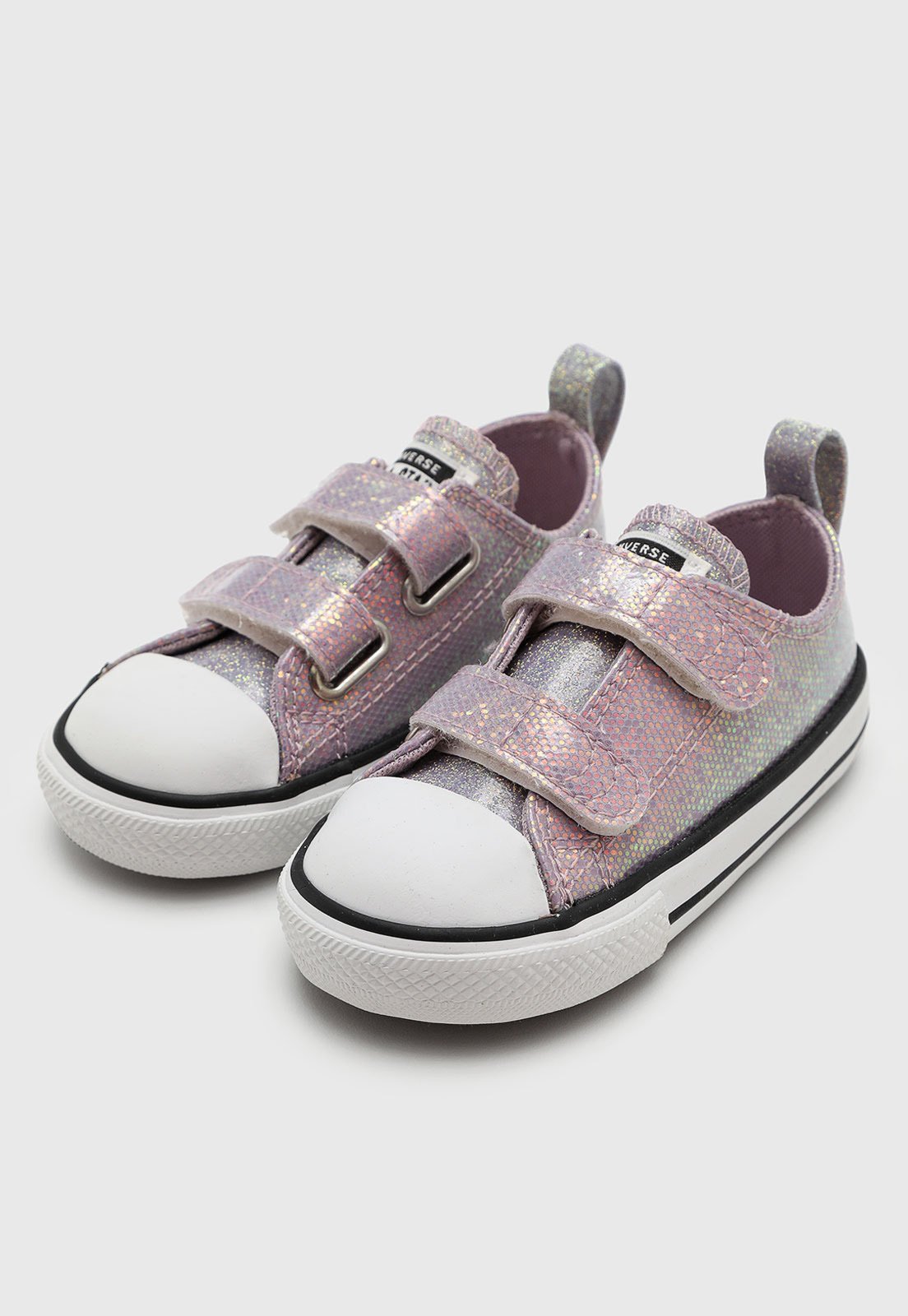 Infantil - Tênis Converse Chuck Taylor All Star Holográfico Lilás