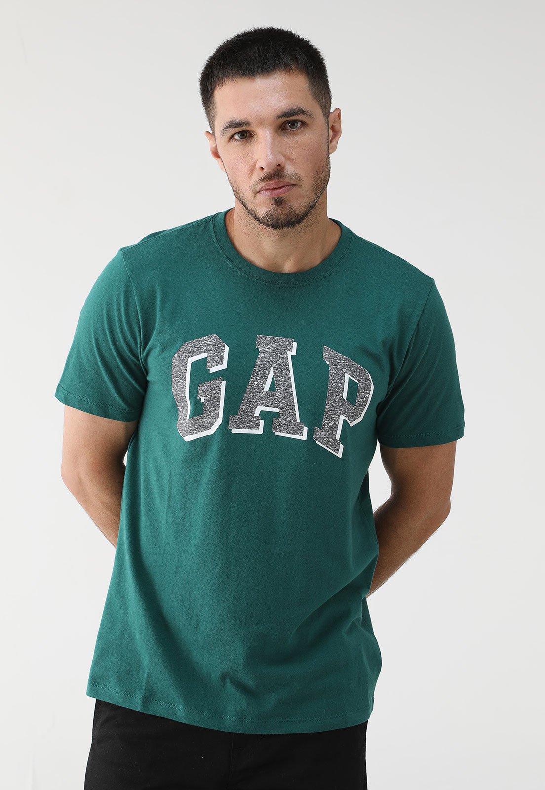 Camiseta GAP Reta Logo Verde
