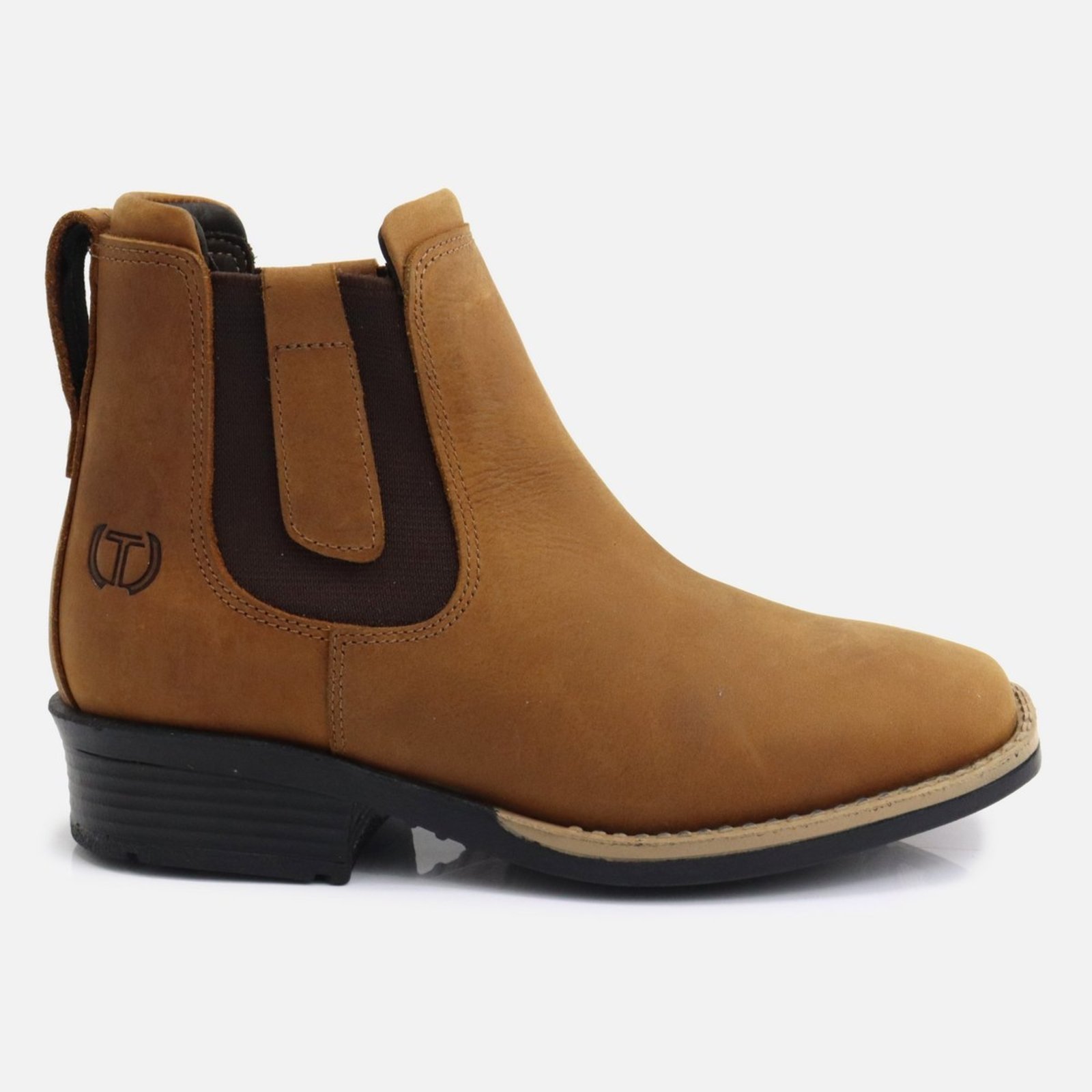 Botina Tito Borges Couro Letigimo Café Bota Country Conforto e Durabilidade Wisky
