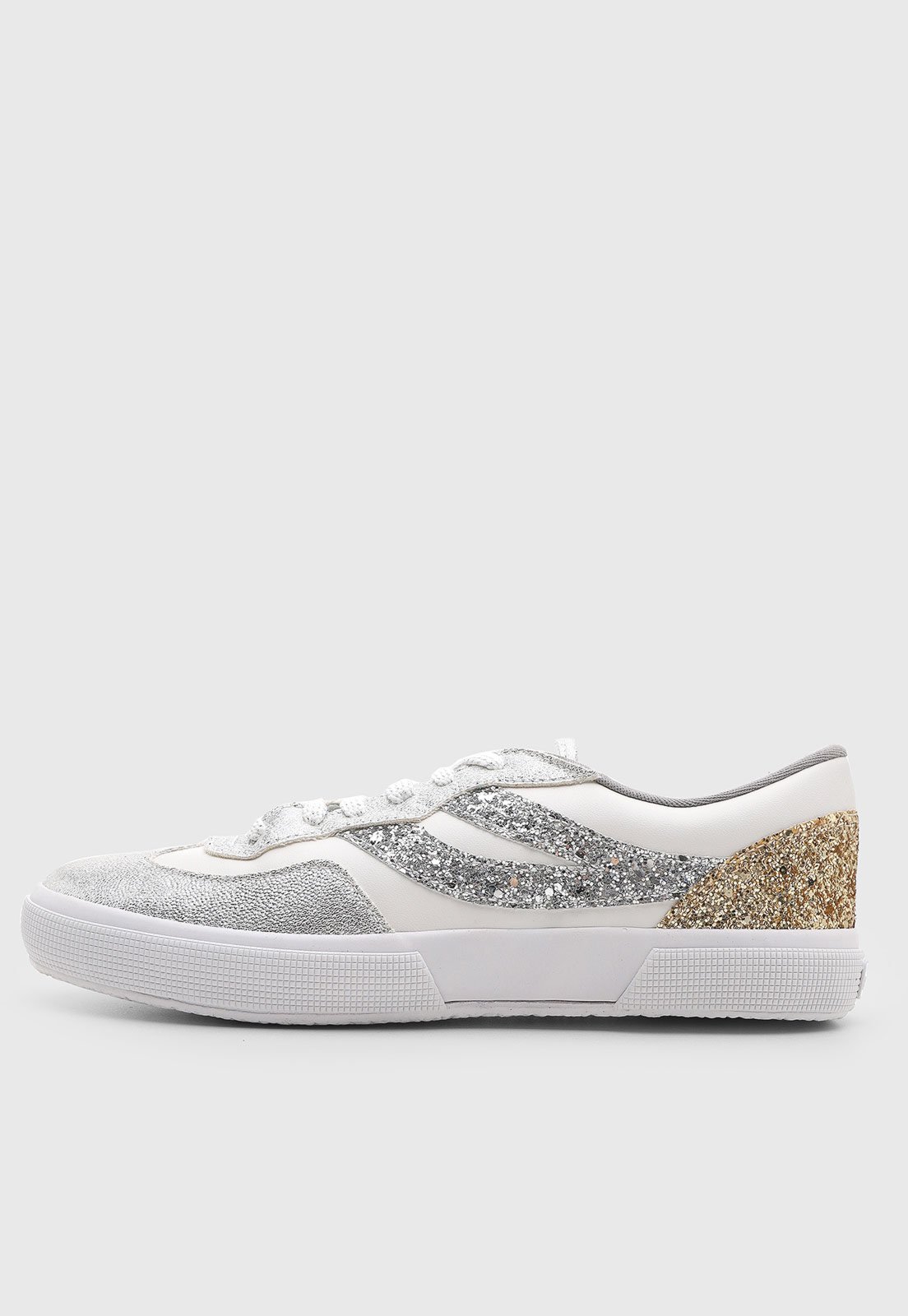Tênis Feminino Superga Glitter Branco