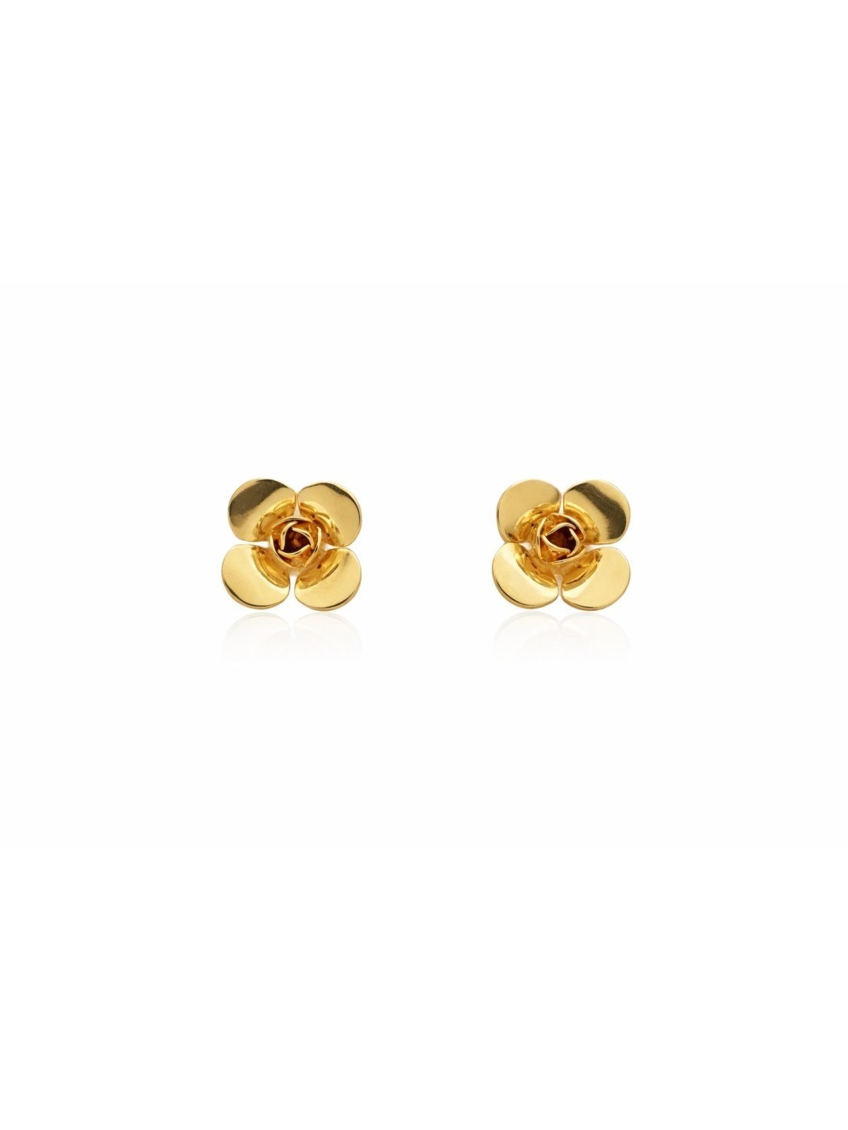 Brinco Flor Banhado a Ouro 18k
