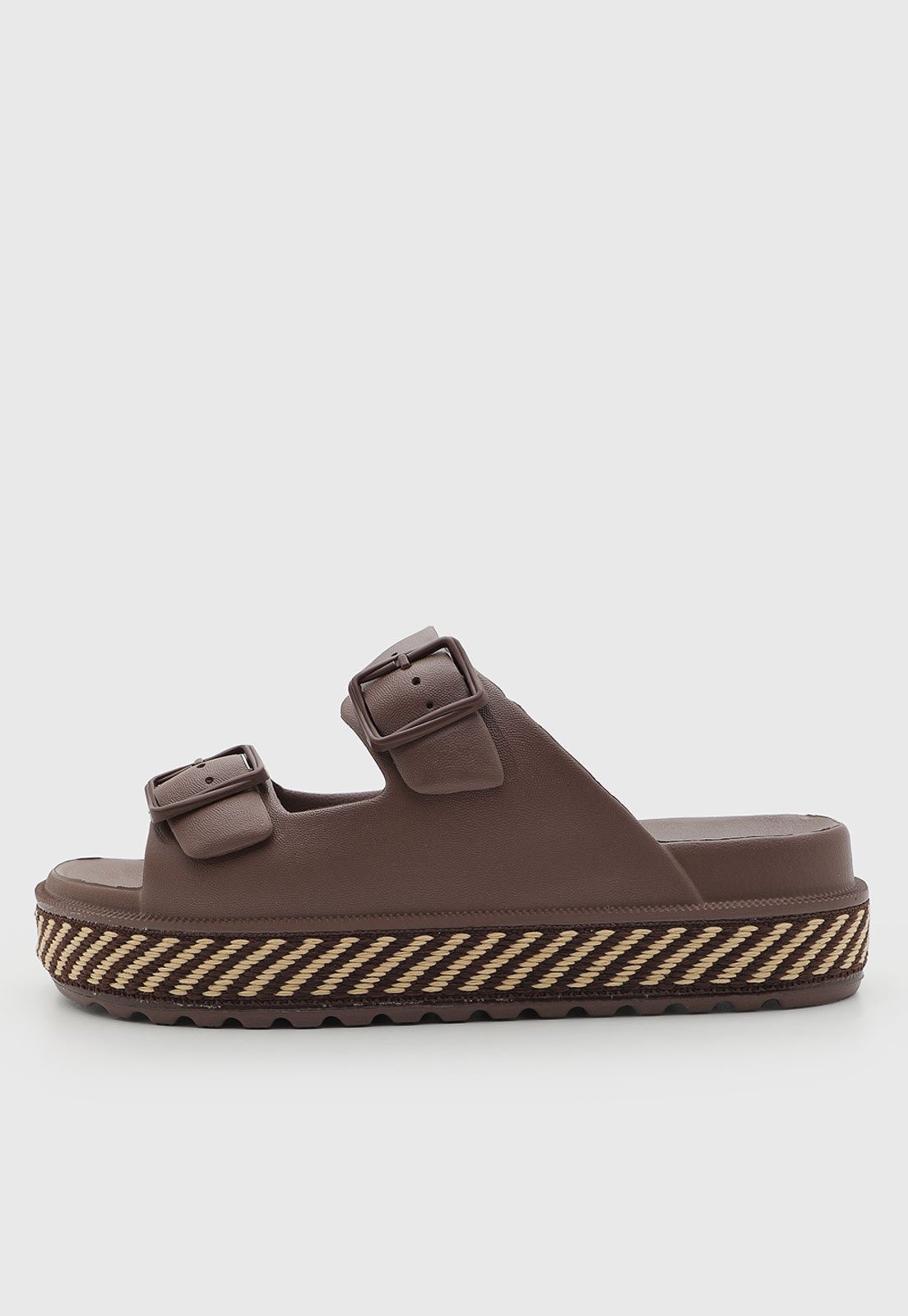 Sandália Feminina Moleca Fivela Marrom
