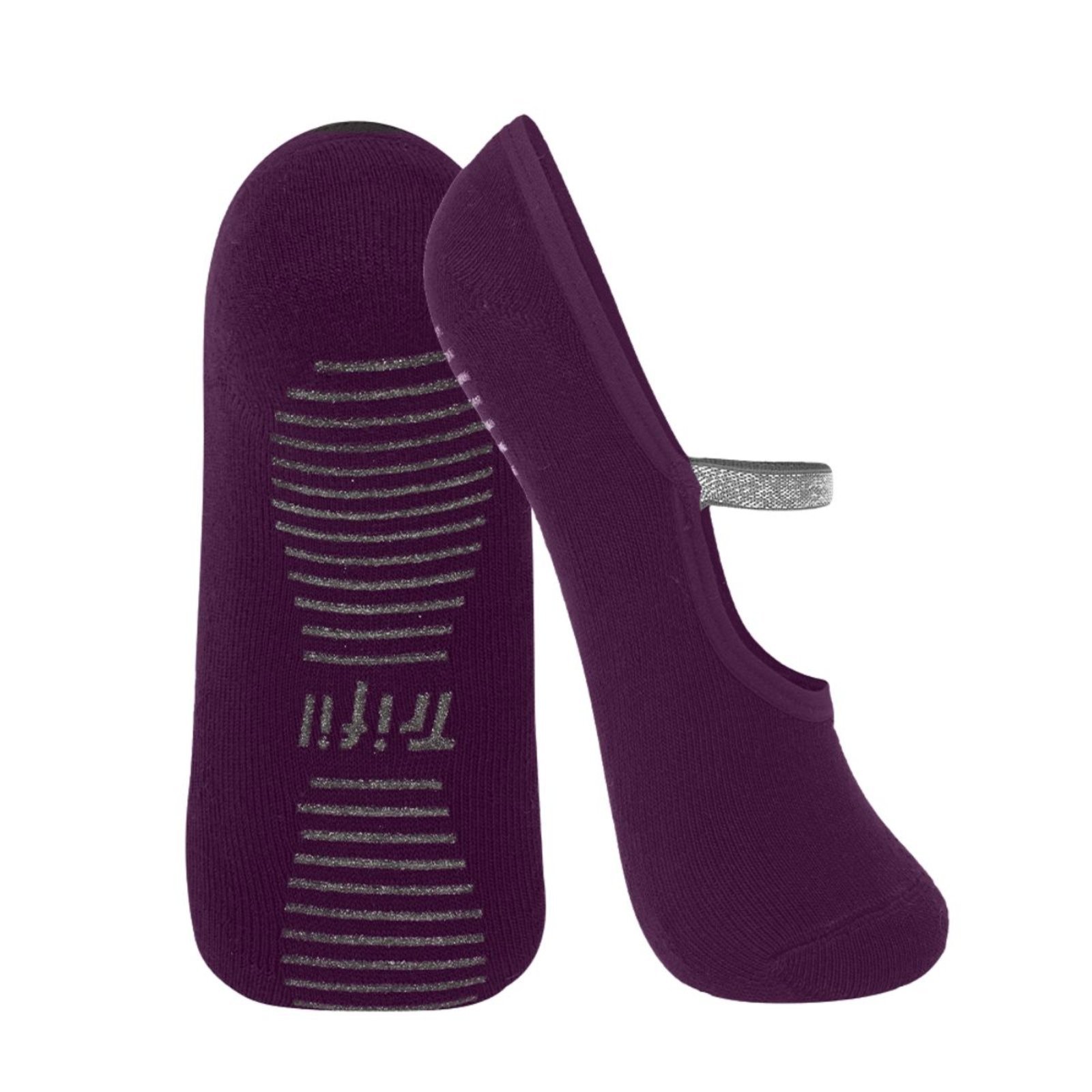 Meia Sapatilha Antiderrapante Pilates Fitness Trifil