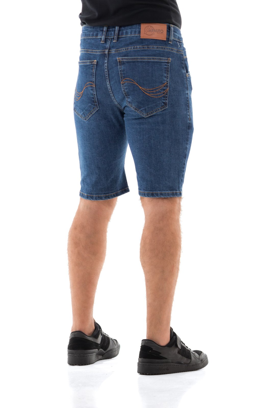 Vista 3 Bermuda Jeans Masculina Arauto Confort Dominic ARAUTO JEANS azul ARAUTO JEANS azul