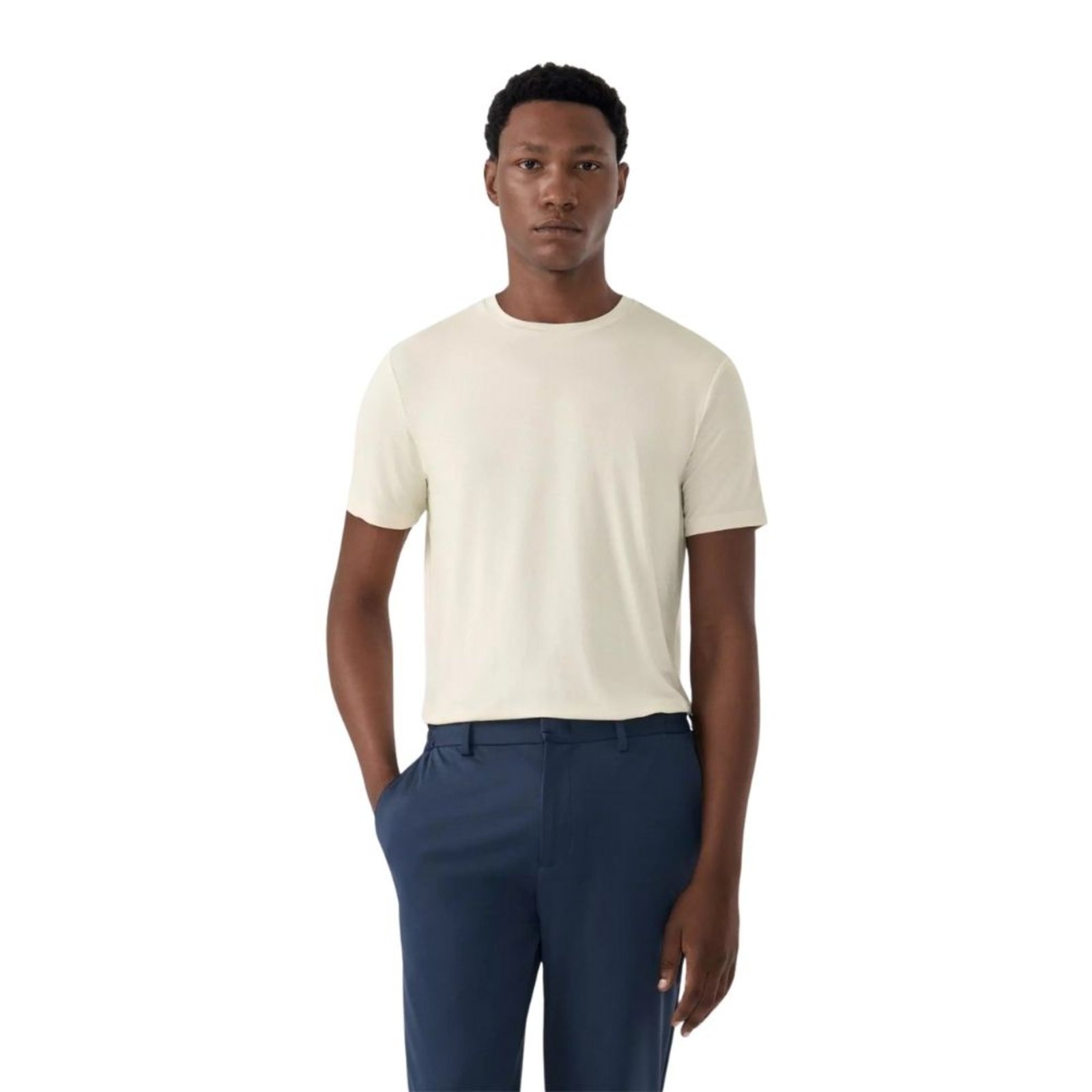 Vista 3 Camiseta Oficina Reserva Move Tech bege bege