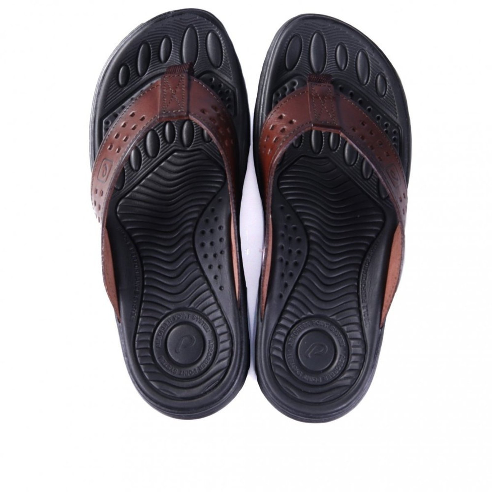 Chinelo Masculino Pegada em Couro 134202 Pegada Marrom