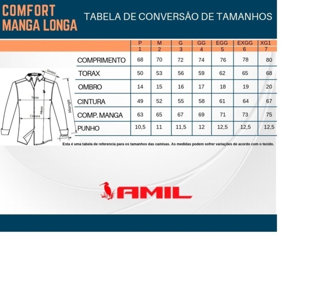 Vista 3 Camisa Social Amil Comfort Next Macia Algodão Flamê tipo linho Manga Longa Luxo Chumbo cinza Amil cinza