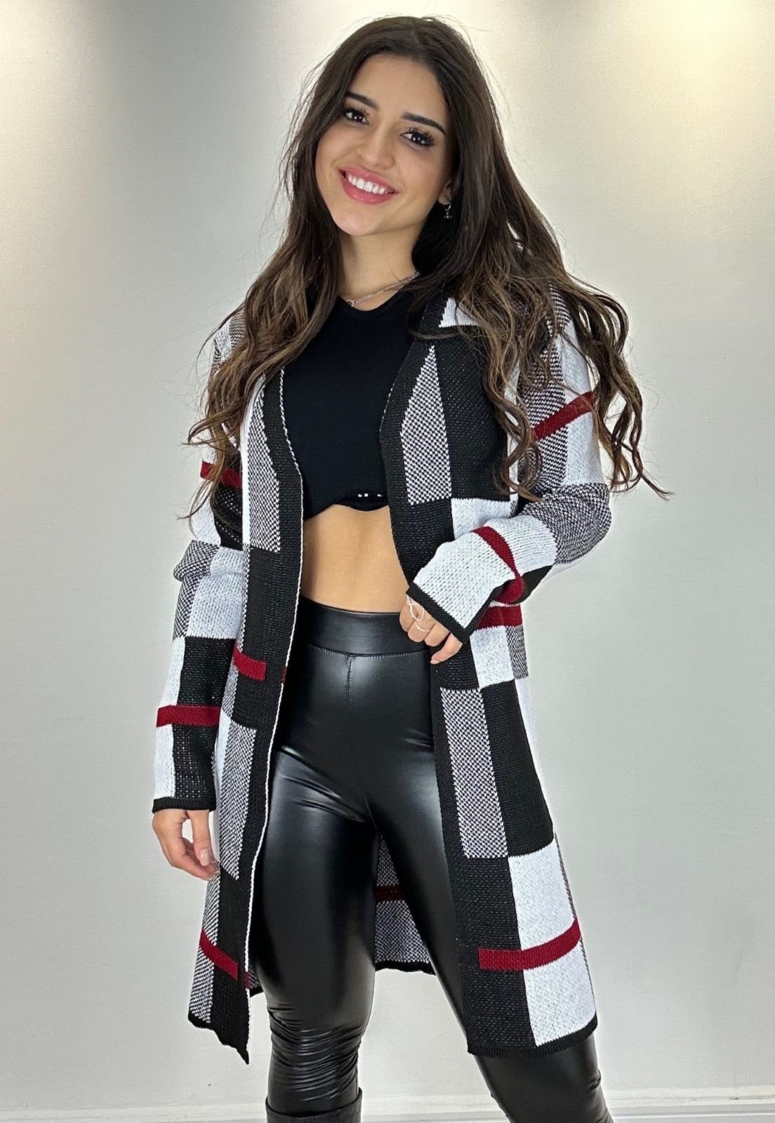 Cardigã Alongado Tricot Yala